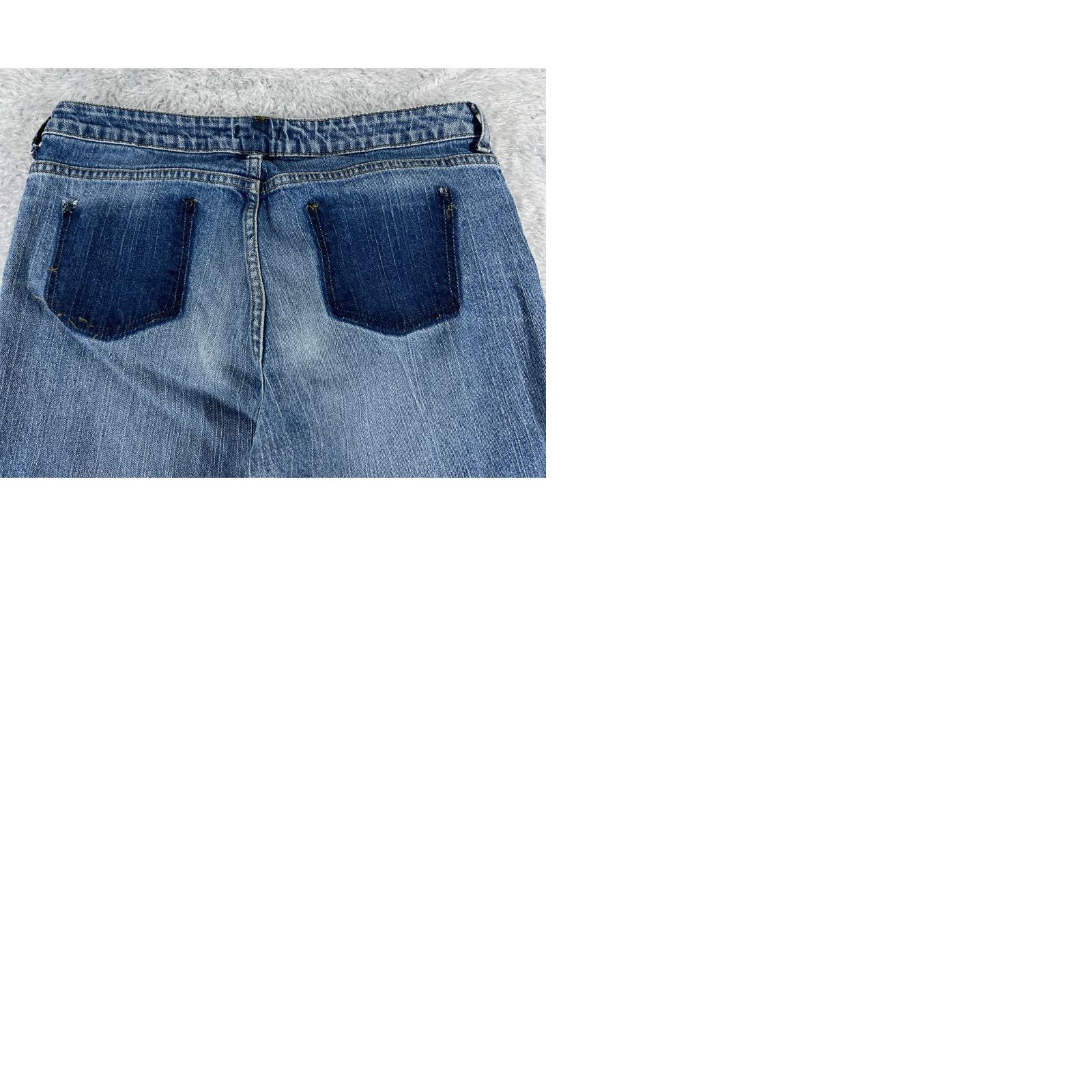 Vintage Garnet Hill Jeans Women 28 Blue Denim 28x30 Straight Mid Rise 100% Cotton Relaxed 5-Pocket Denim Jeans Women Size 28" / US 6 / IT 42 - 10 Thumbnail