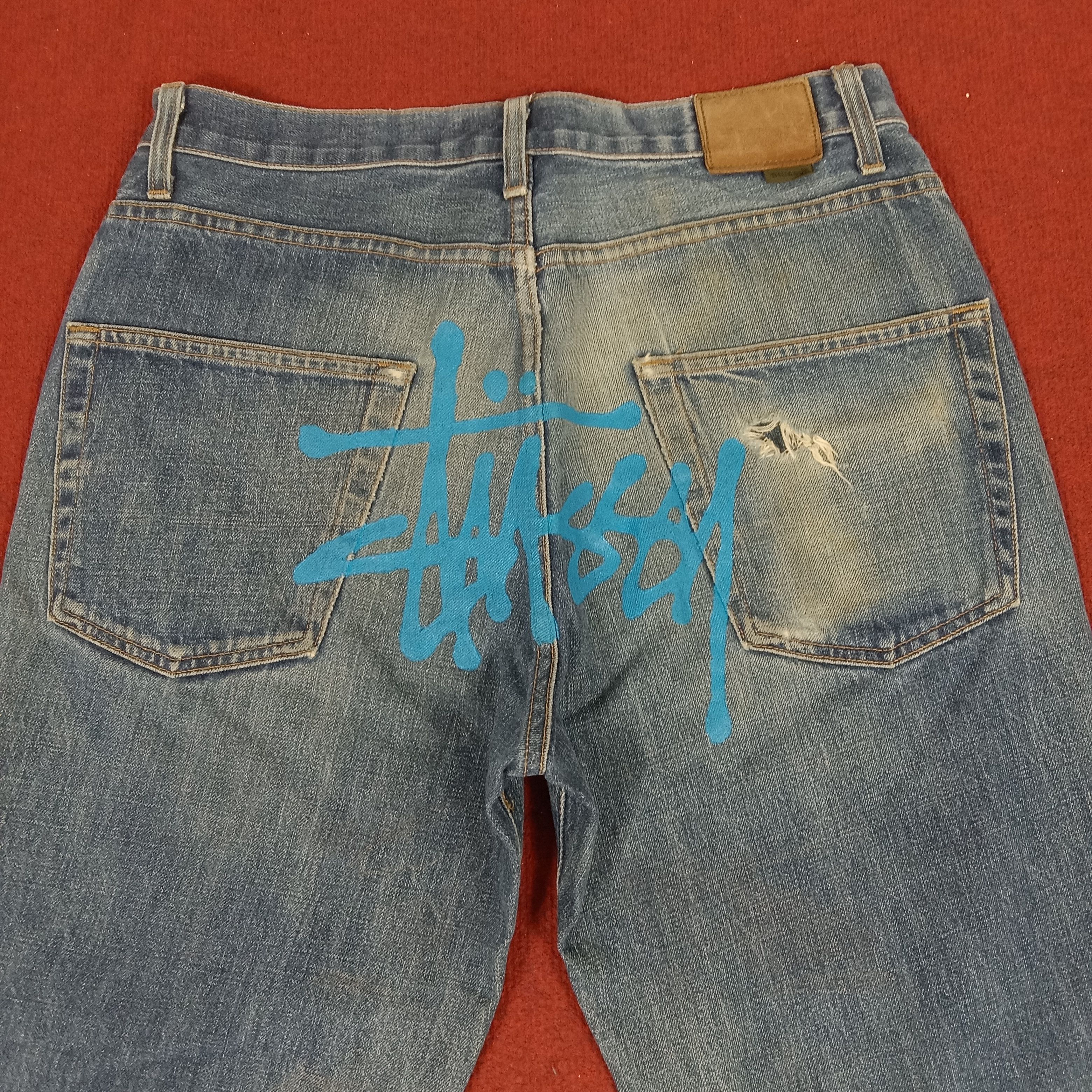 Stussy Stussy Streetwear Skater Custom Art Style Short Jeans Size US 32 / EU 48 - 2 Thumbnail