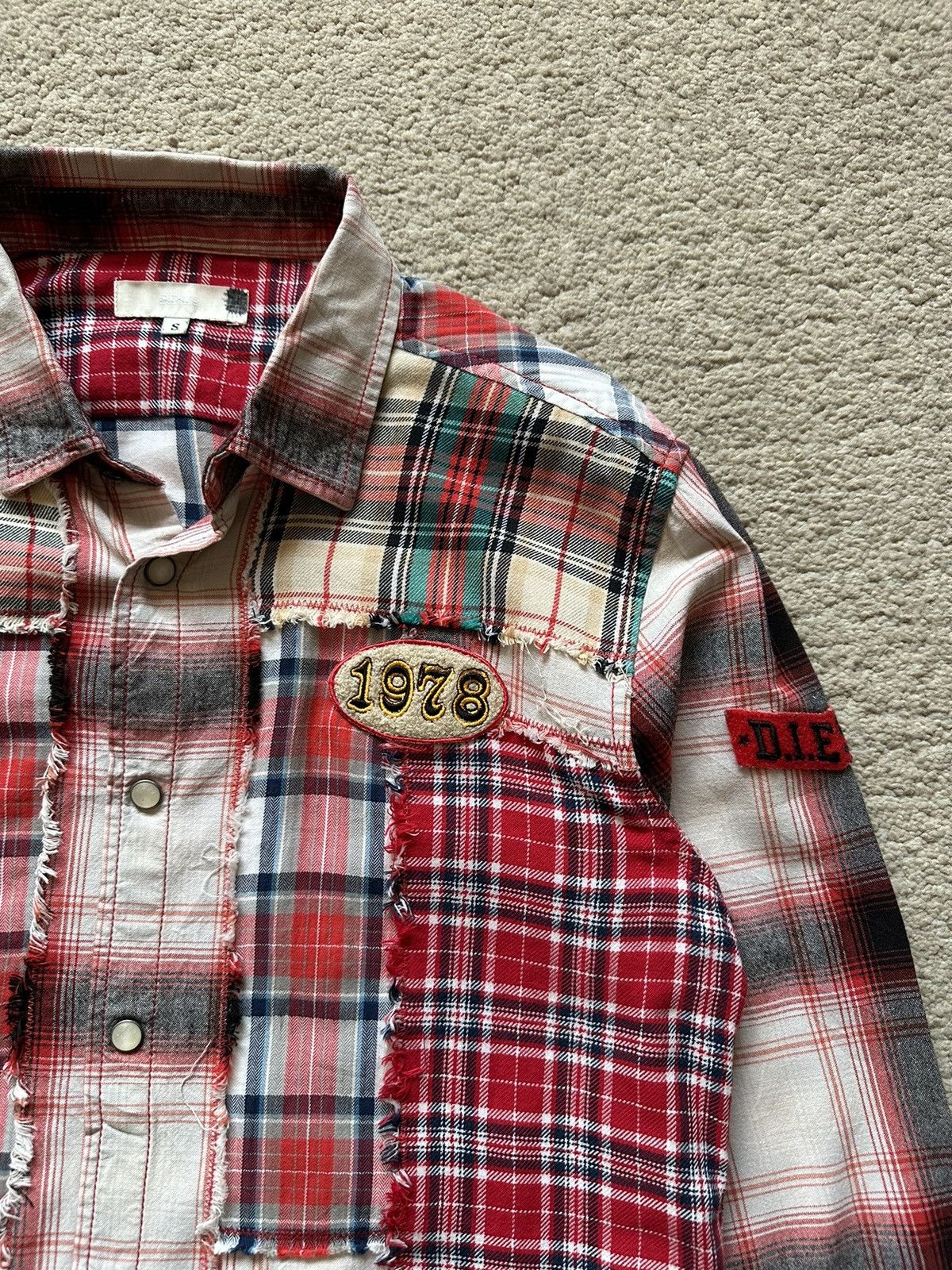 Diesel 2000s Diesel Patchwork Shirt Size US S / EU 44-46 / 1 - 5 Thumbnail