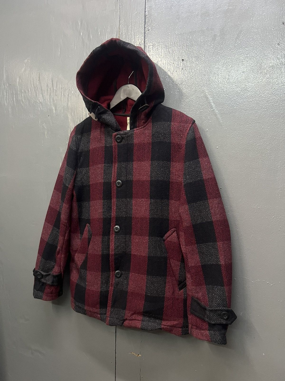 Japanese Brand Back Number Wool Plaid Jacket Size M / US 6-8 / IT 42-44 - 2 Thumbnail