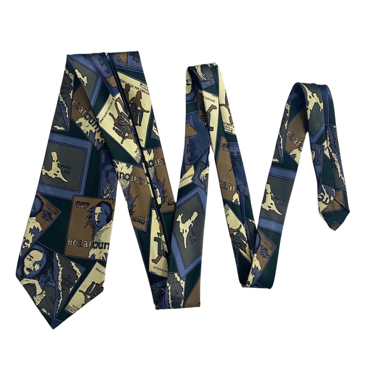 Vintage 💥VINTAGE MERCEDES high fashion hand made neck tie silk ties Size ONE SIZE - 1 Thumbnail