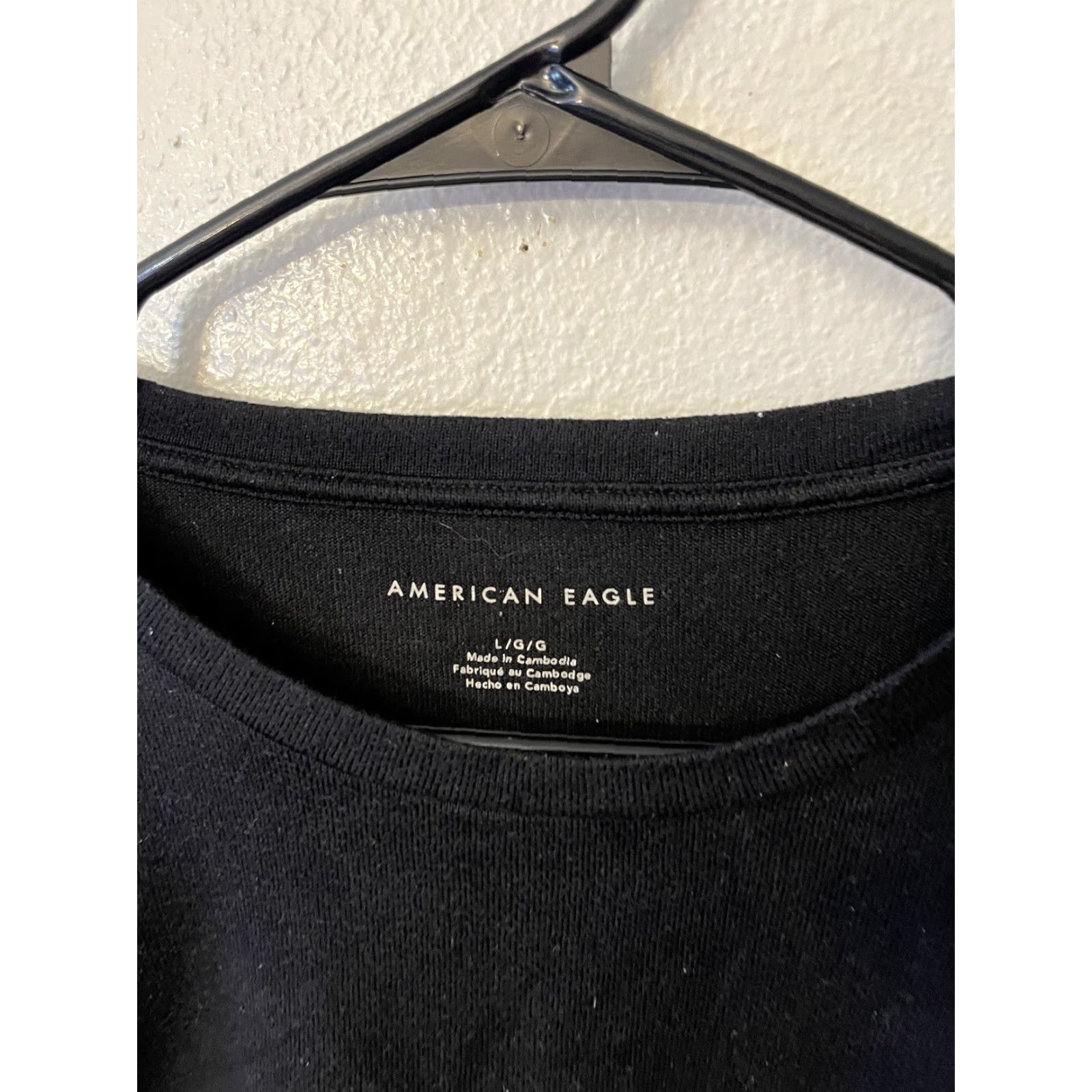 American Eagle Outfitters American Eagle Outfitters Women's Long Sleeve Black Large Polyester Size L / US 10 / IT 46 - 2 Thumbnail