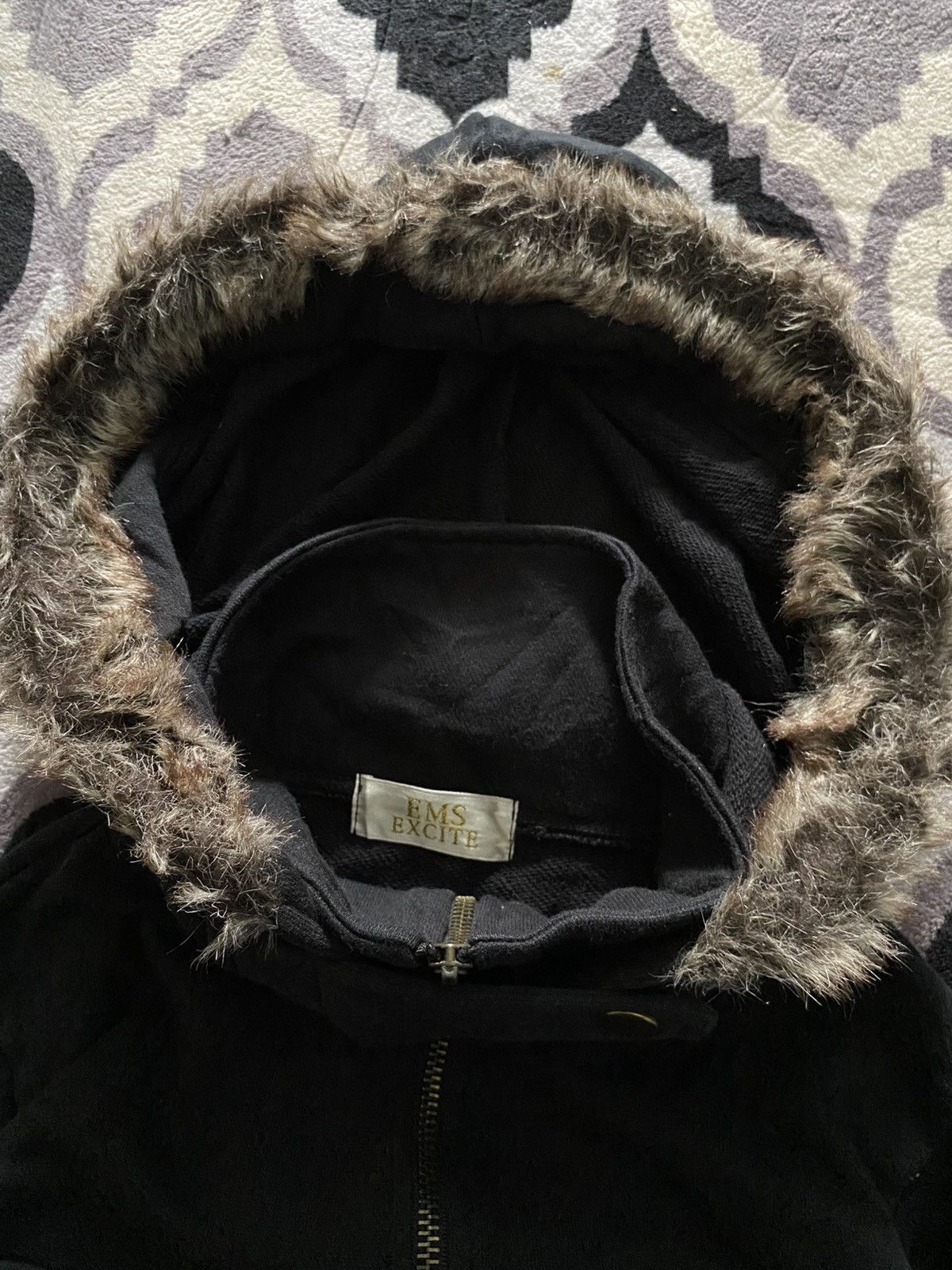 If Six Was Nine × Japanese Brand × Le Grande Bleu (L.G.B.) Ems excite faux fur punk pocket hoodie Size US M / EU 48-50 / 2 - 4 Thumbnail