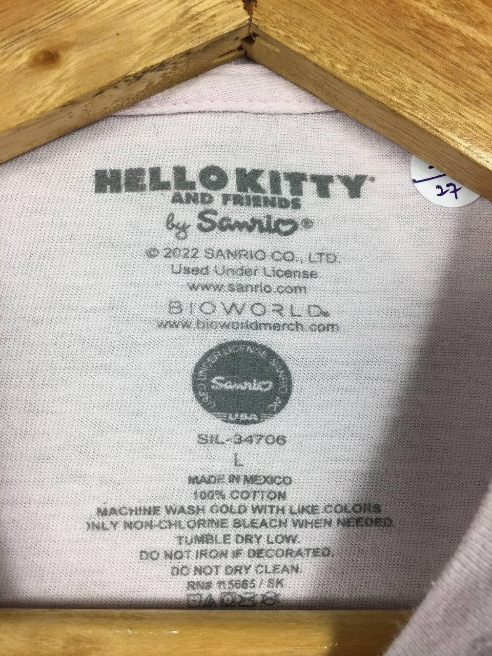 Anime Hello Kitty And Friends By Sanrio Co.Ltd Tee Size US L / EU 52-54 / 3 - 6 Thumbnail