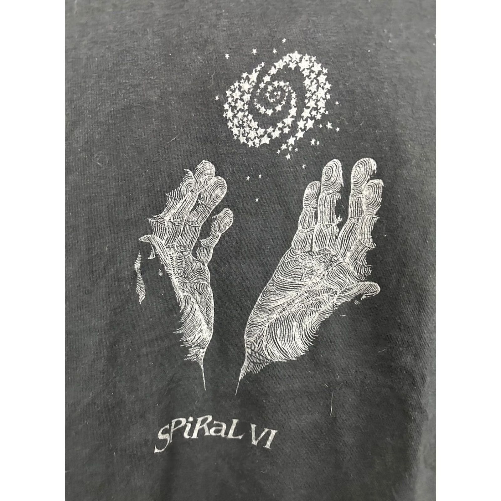 Hanes Hanes VTG 80s Spiral Star Goddress Universe Nature Spiritual Beefy T-Shirt XL Black Mens Shirt Size US XL / EU 56 / 4 - 4 Thumbnail