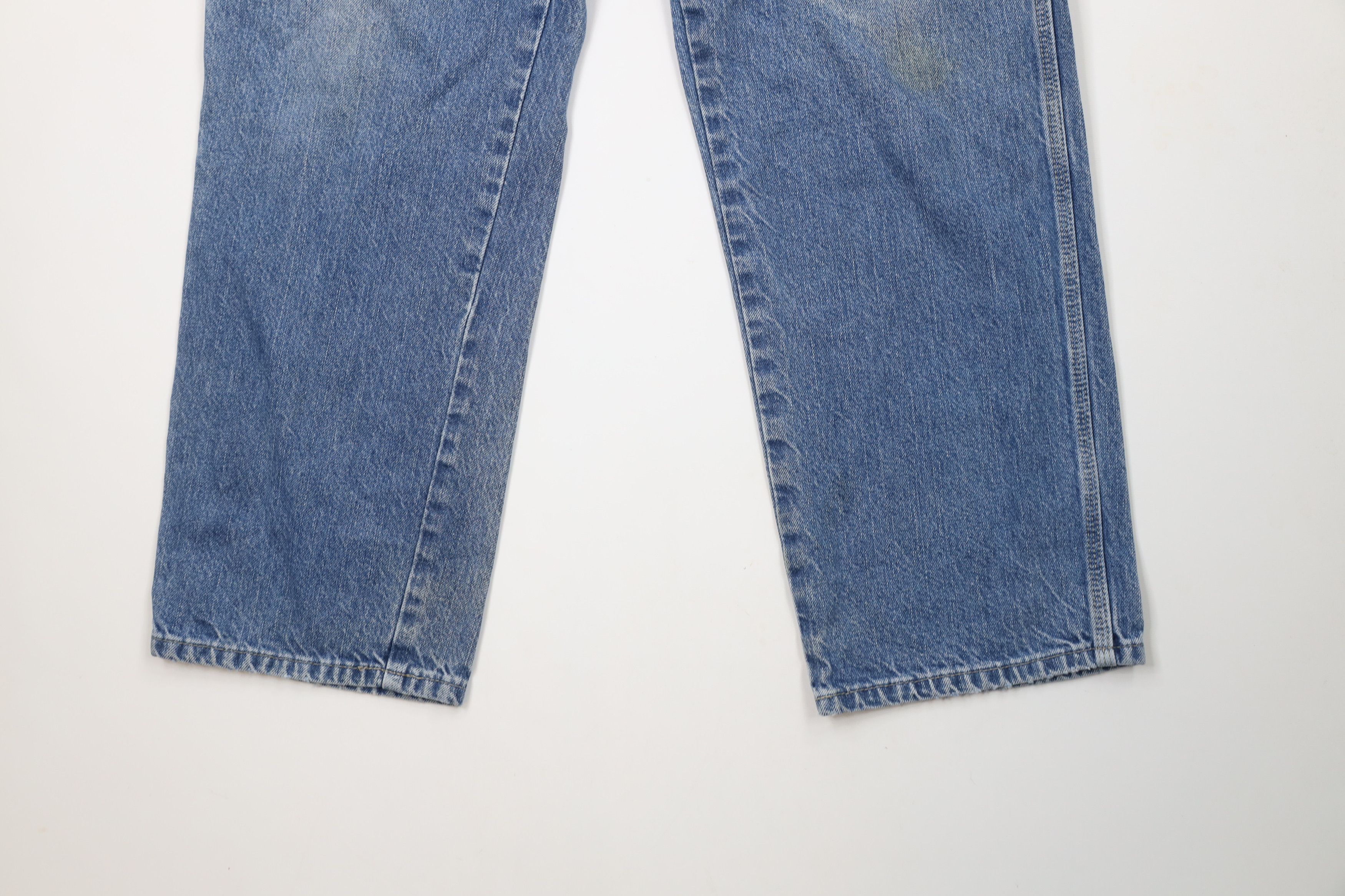 Dickies × Vintage Vintage Dickies Spell Out Wide Leg Dungaree Denim Jeans Size US 36 / EU 52 - 4 Thumbnail