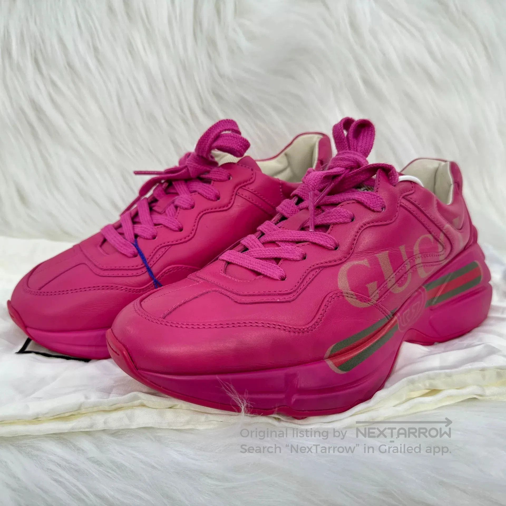 Gucci Gucci Pink Belt Dad Shoes. Size US 5 / IT 35 - 1 Thumbnail