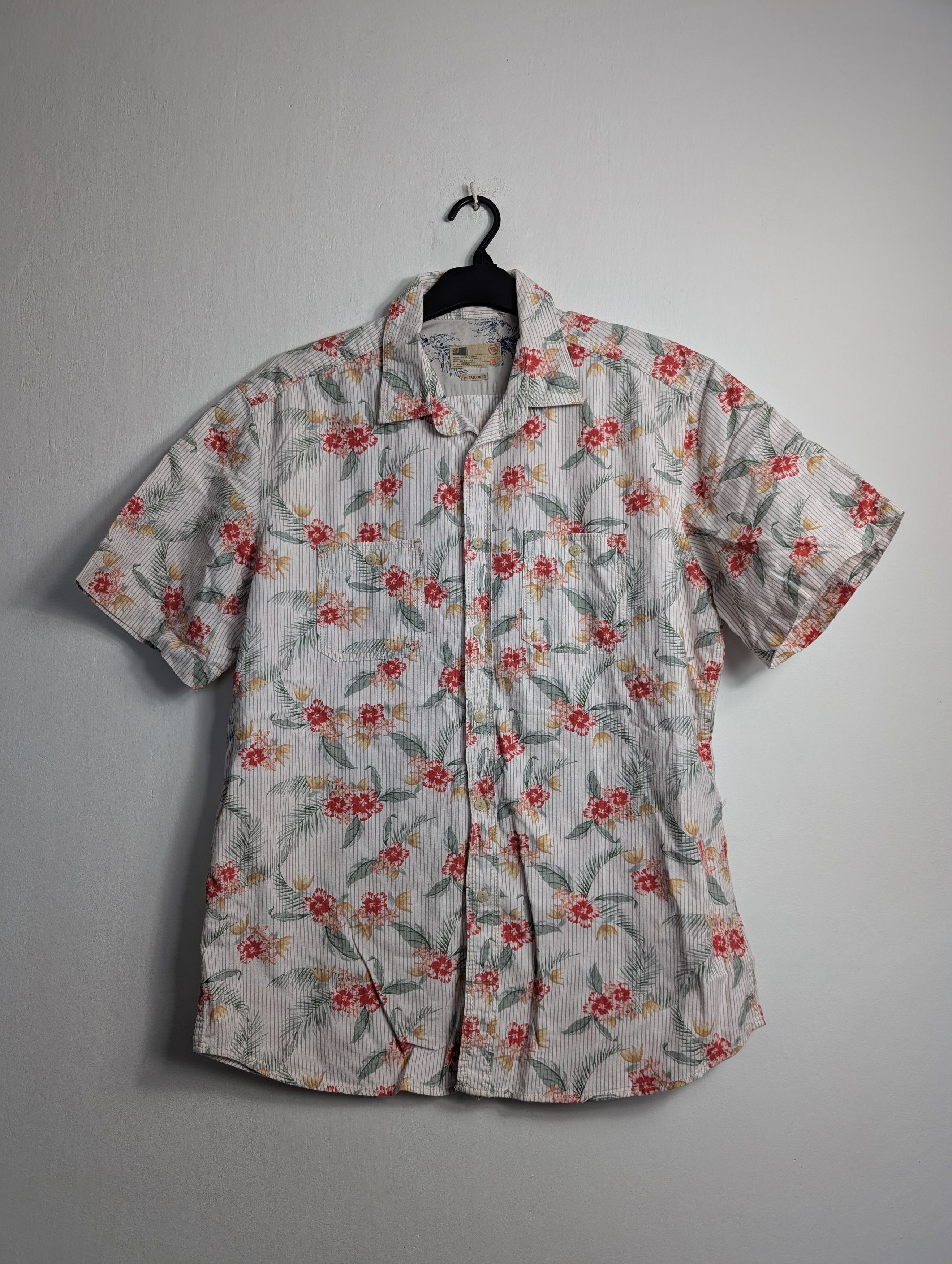 Vintage Vintage Y2K Hawaiian Shirt - Summer Floral Palm Tree Print Size US XL / EU 56 / 4 - 1 Thumbnail