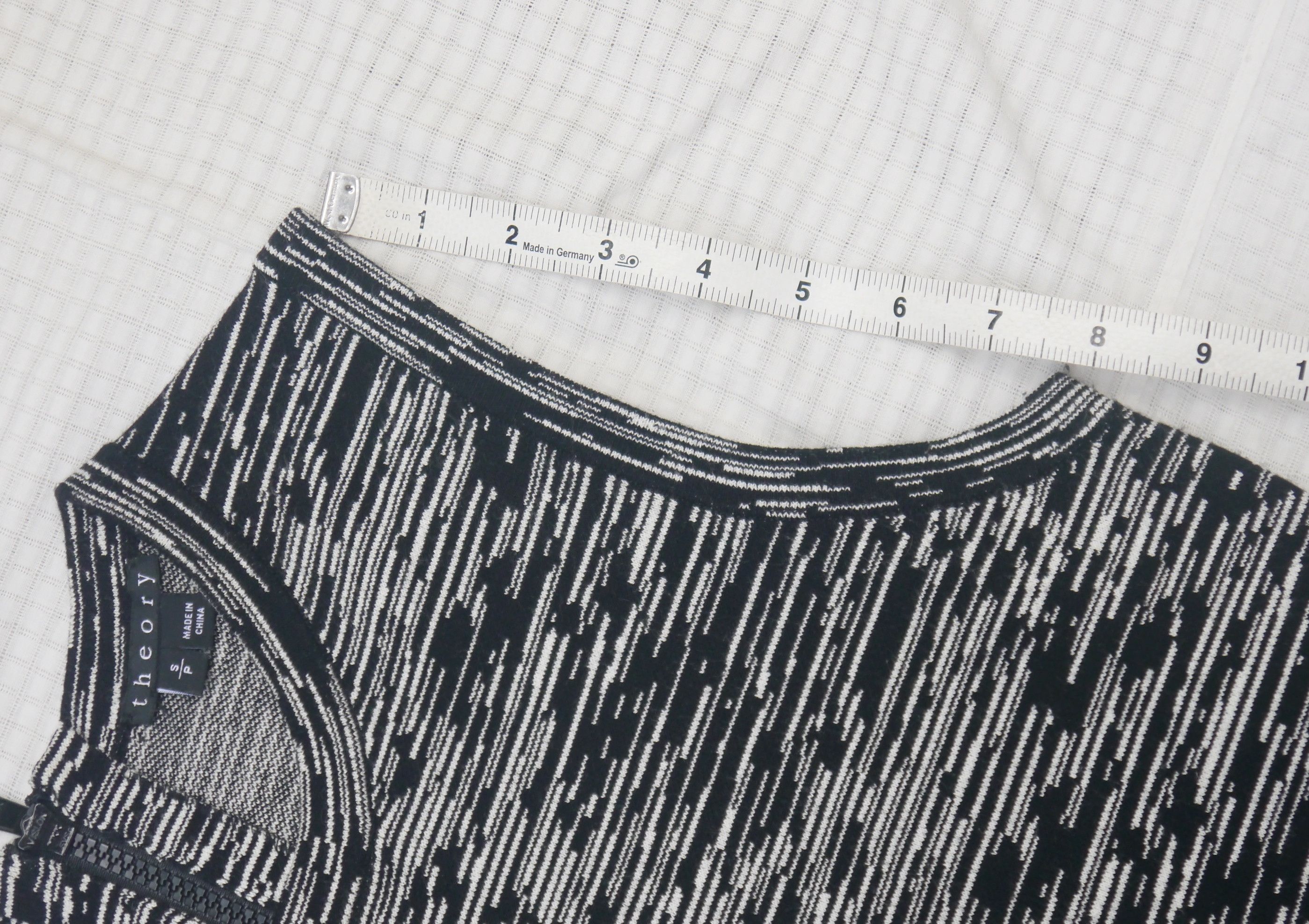 Theory (D90) Theory Vimlin Black & White Striped Sleeveless Dress S Size S / US 4 / IT 40 - 13 Thumbnail