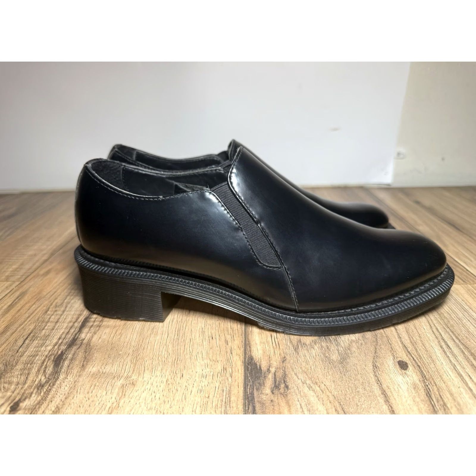 Dr. Martens Dr. Martens Rosyna Loafer Black Polished Smooth Leather Womens Size 8 US 39 Size US 6 / IT 36 - 4 Thumbnail