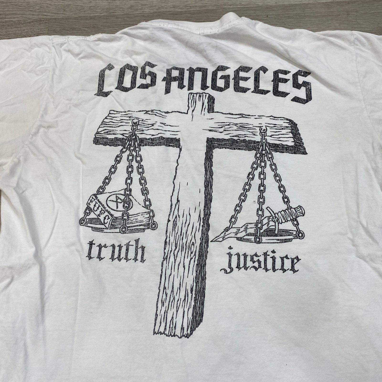 Local Authority Local Authority Los Angeles FUFC Truth Justice Scale Shirt L Size US L / EU 52-54 / 3 - 3 Thumbnail