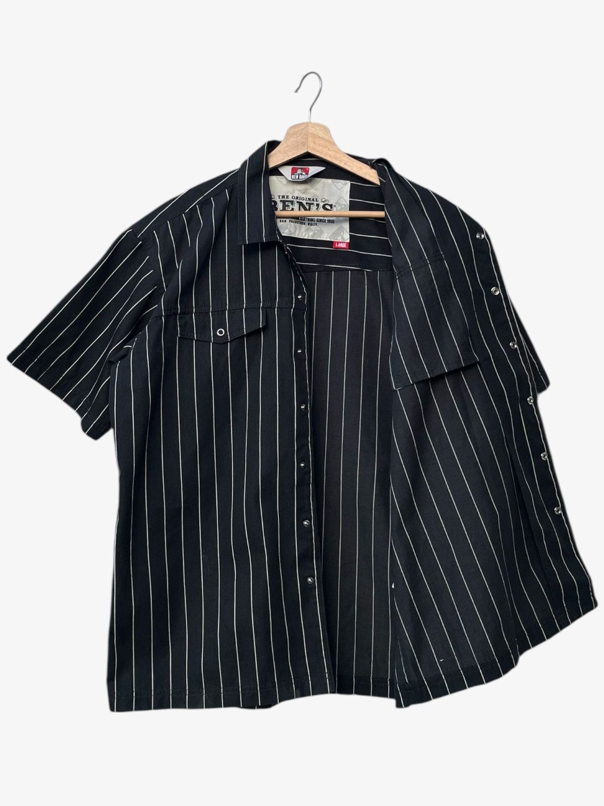 Ben Davis Ben Davis Short Sleeve Striped Work Shirt Size US L / EU 52-54 / 3 - 2 Thumbnail
