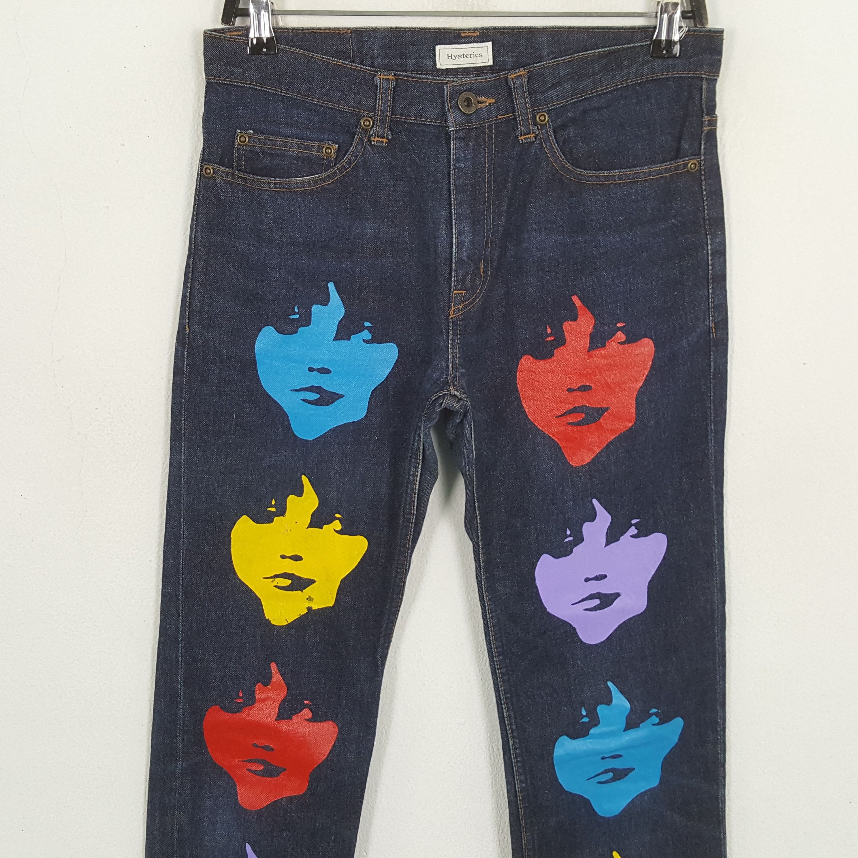 Hysteric Glamour × Japanese Brand × Vintage HYSTERIC GLAMOUR Japanese Brand Custom Art Jeans Size US 29 - 2 Thumbnail
