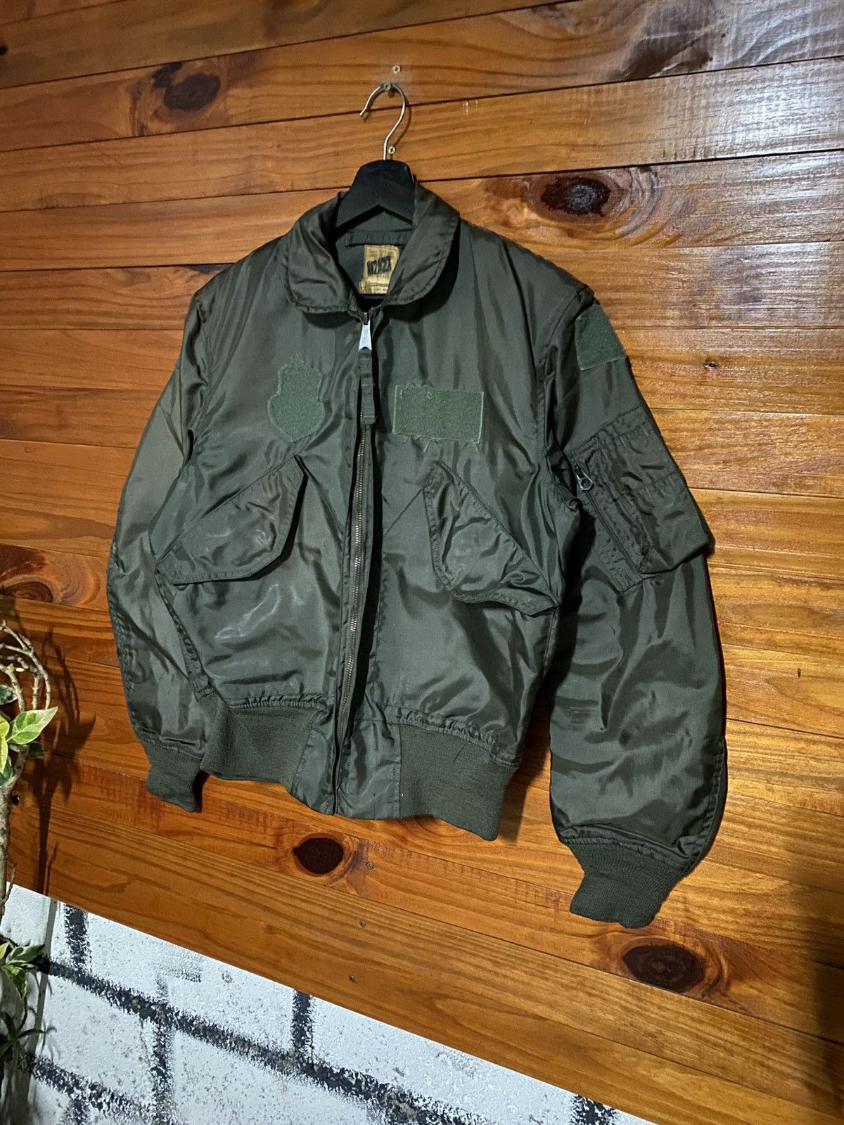 Vintage Vintage 60s U.S. Military Flight Jacket MA-1 / CWU Style Size US S / EU 44-46 / 1 - 4 Thumbnail