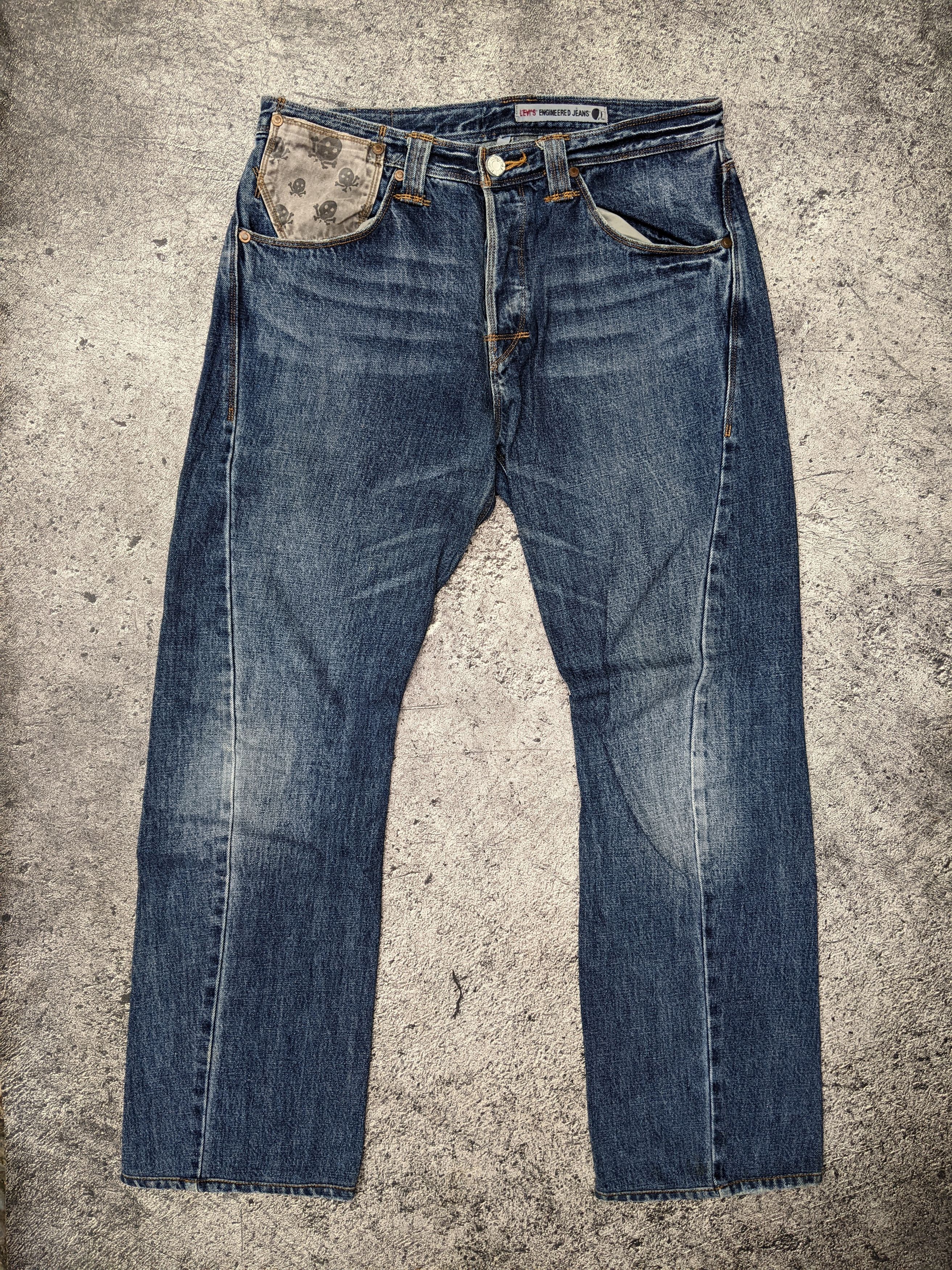 Levi's Levi's Engineered Twist Leg Skull Vkei Style Size US 34 / EU 50 - 1 Thumbnail