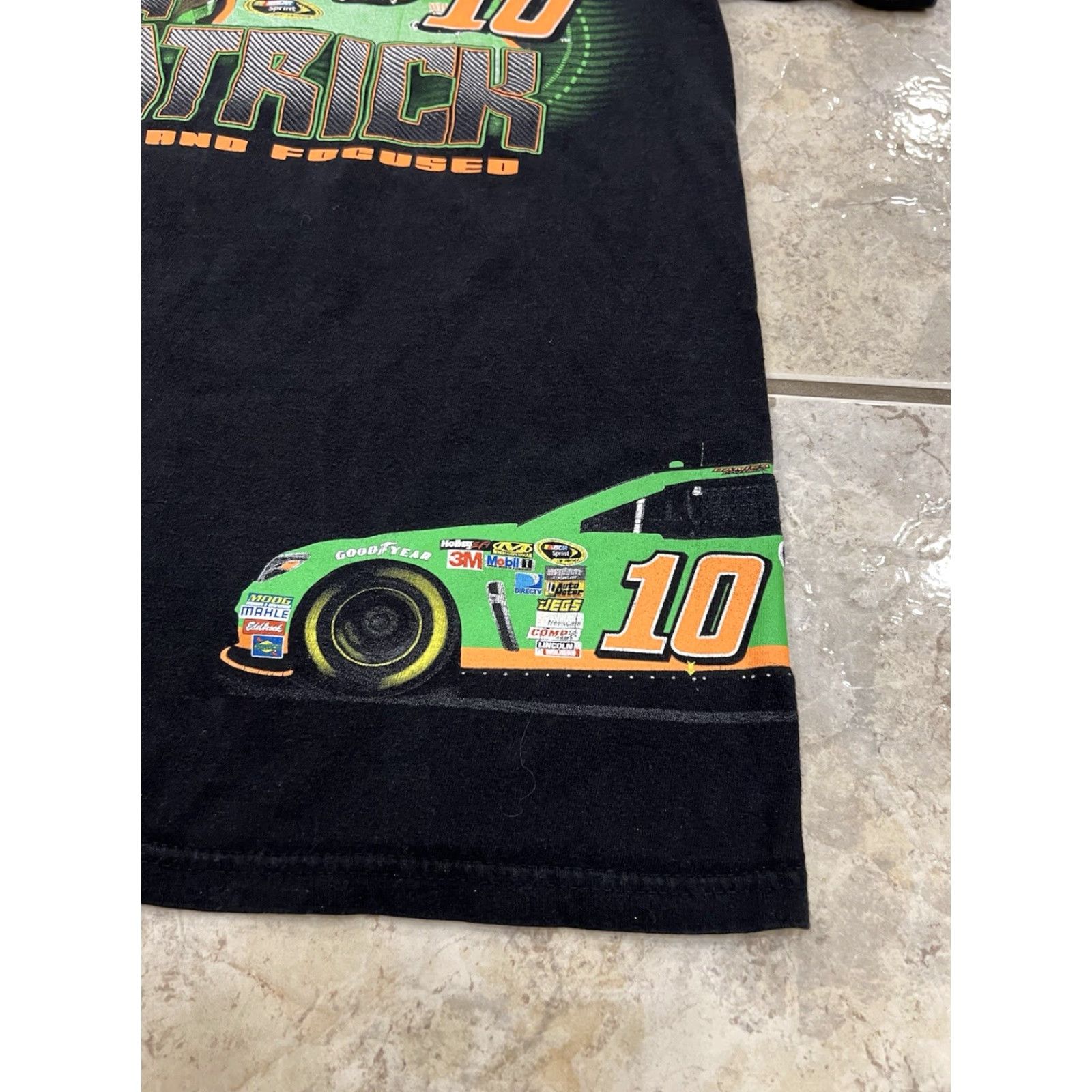 Chase Authentics Chase Authentics Chase Danica Patrick #10 Indy Car Series NASCAR T-Shirt Black Adult Medium Crew Neck Short Sleeve Cotton Logo Cars Size US M / EU 48-50 / 2 - 5 Thumbnail