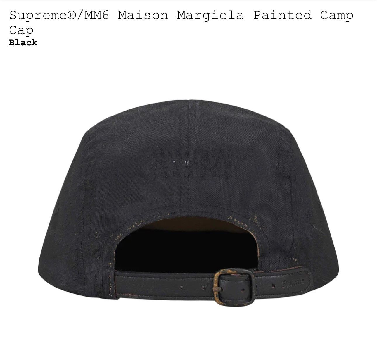 onesizeSupremeMM6 MaisonMargielaPaintedCamp Cap - 帽子