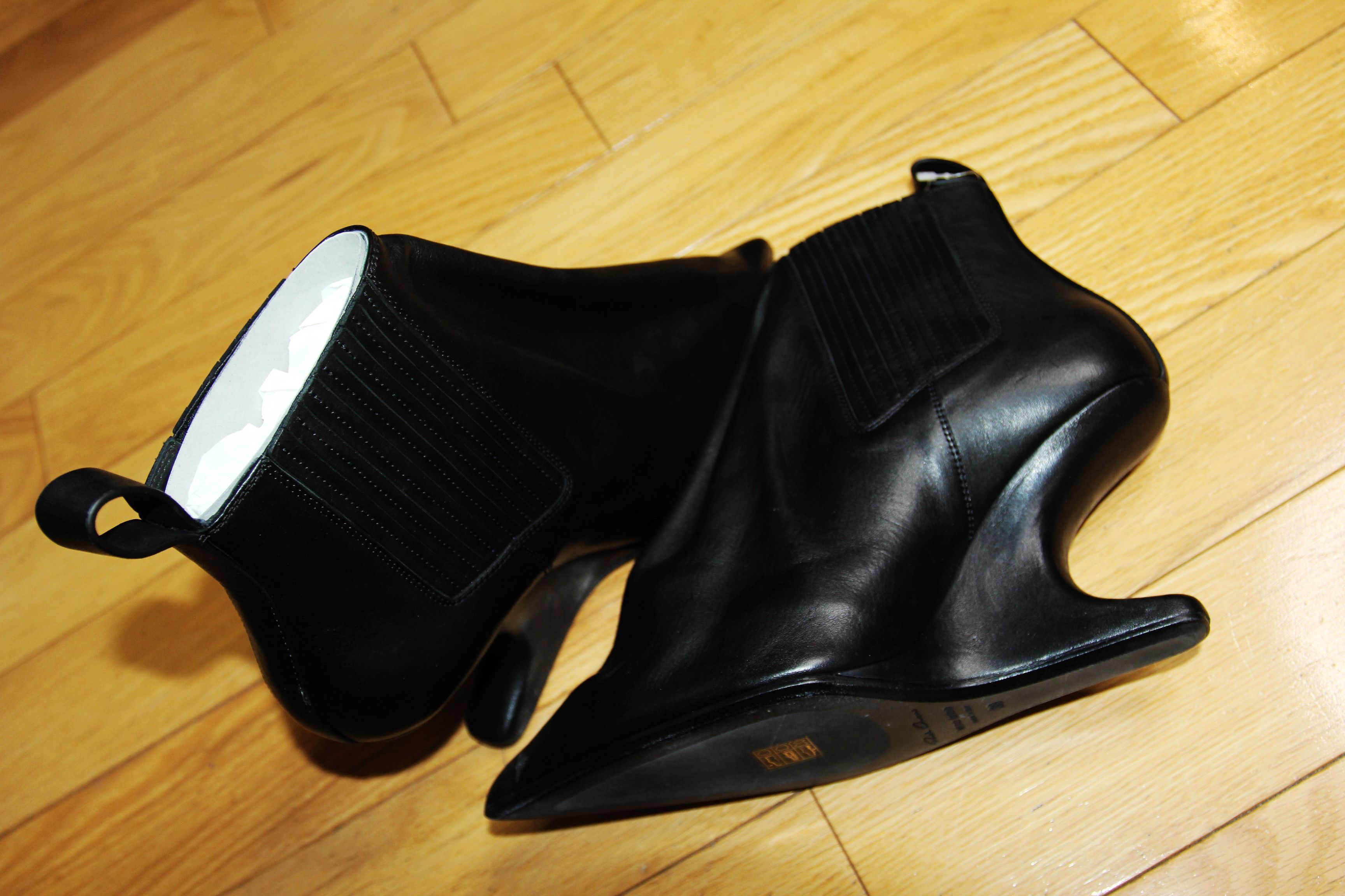 Rick Owens BNWT AW25 RICK OWENS "CONCORDIANS" LOOEC ANKLE TACO BOOTS 39 Size US 9 / IT 39 - 3 Thumbnail