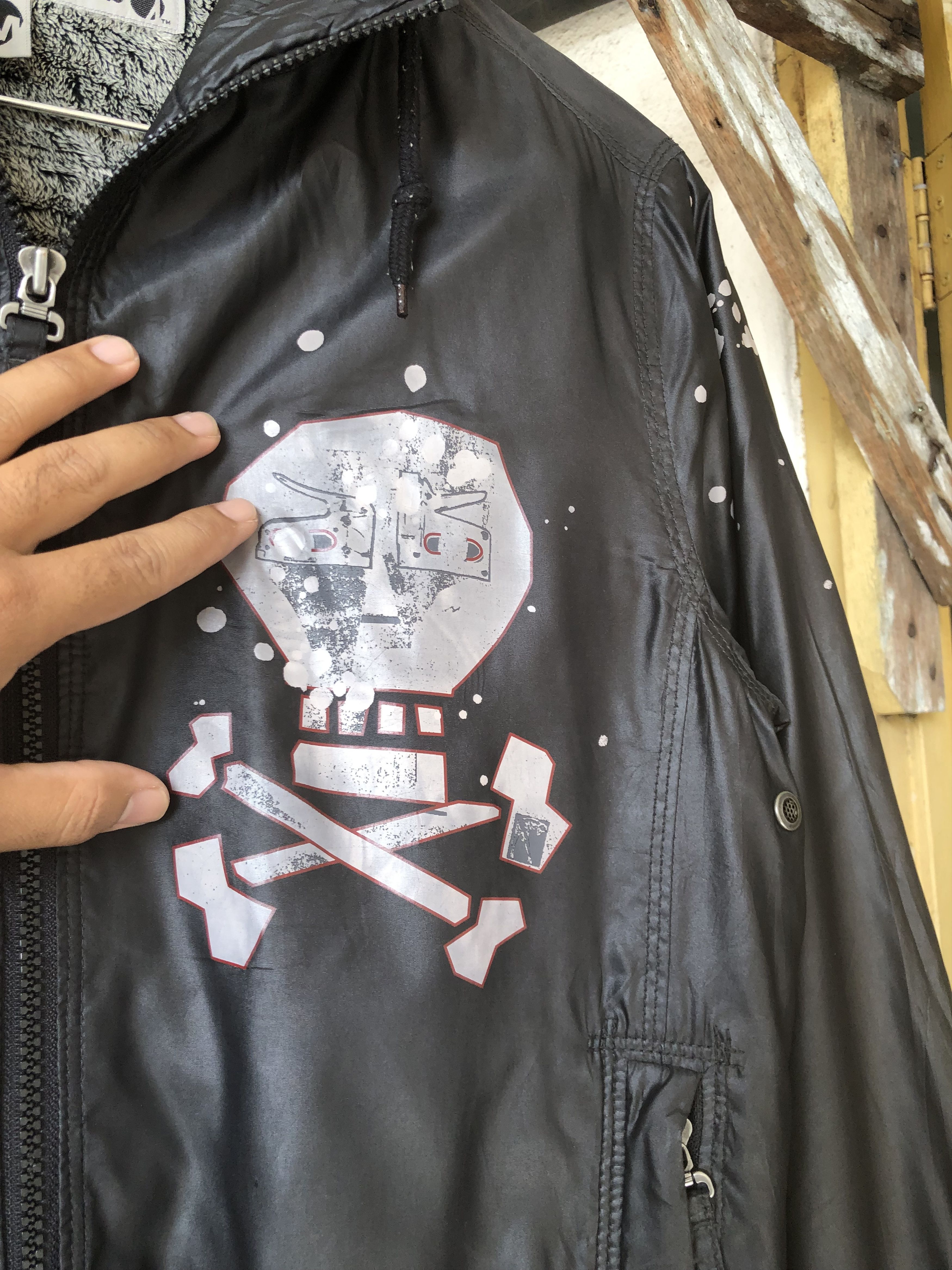 Levi's Rare🔥 Levis Engineered Jeans Skull Prited Bomber Jacket Size US M / EU 48-50 / 2 - 3 Thumbnail