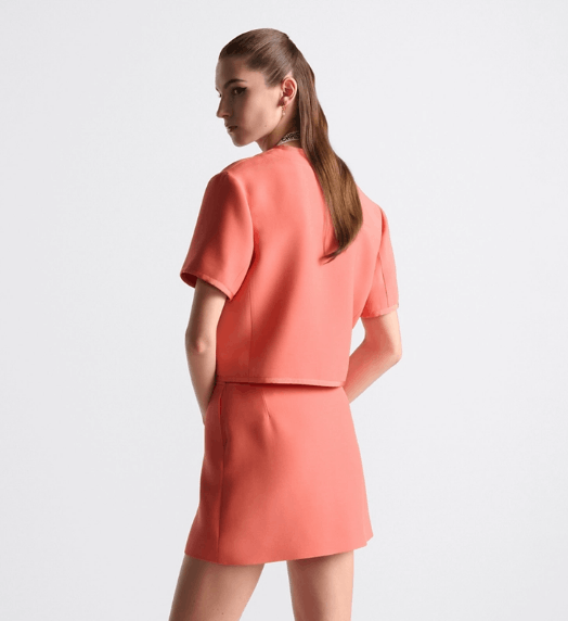 Dior o1w1db10925 441V40 Dioriviera Cropped Jacket in Coral Size XL / US 12-14 / IT 48-50 - 5 Thumbnail