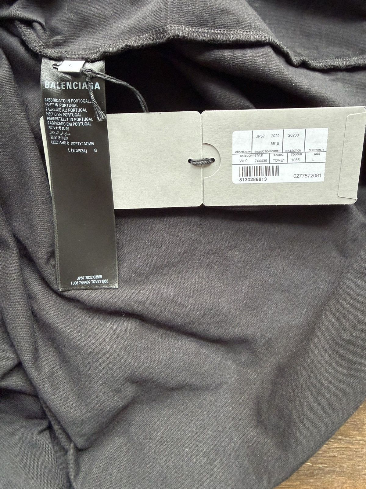 Balenciaga Distressed Gothic logo oversized size large L Size US L / EU 52-54 / 3 - 11 Thumbnail