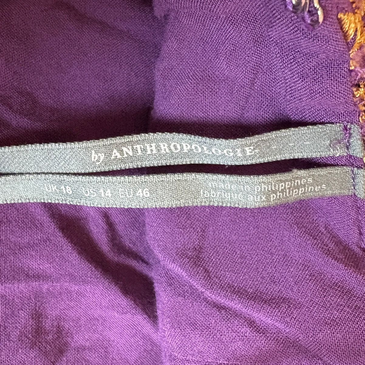 Anthropologie Anthropologie Embroidered Print Floral Halter Mini Dress 14 Size XL / US 12-14 / IT 48-50 - 3 Thumbnail