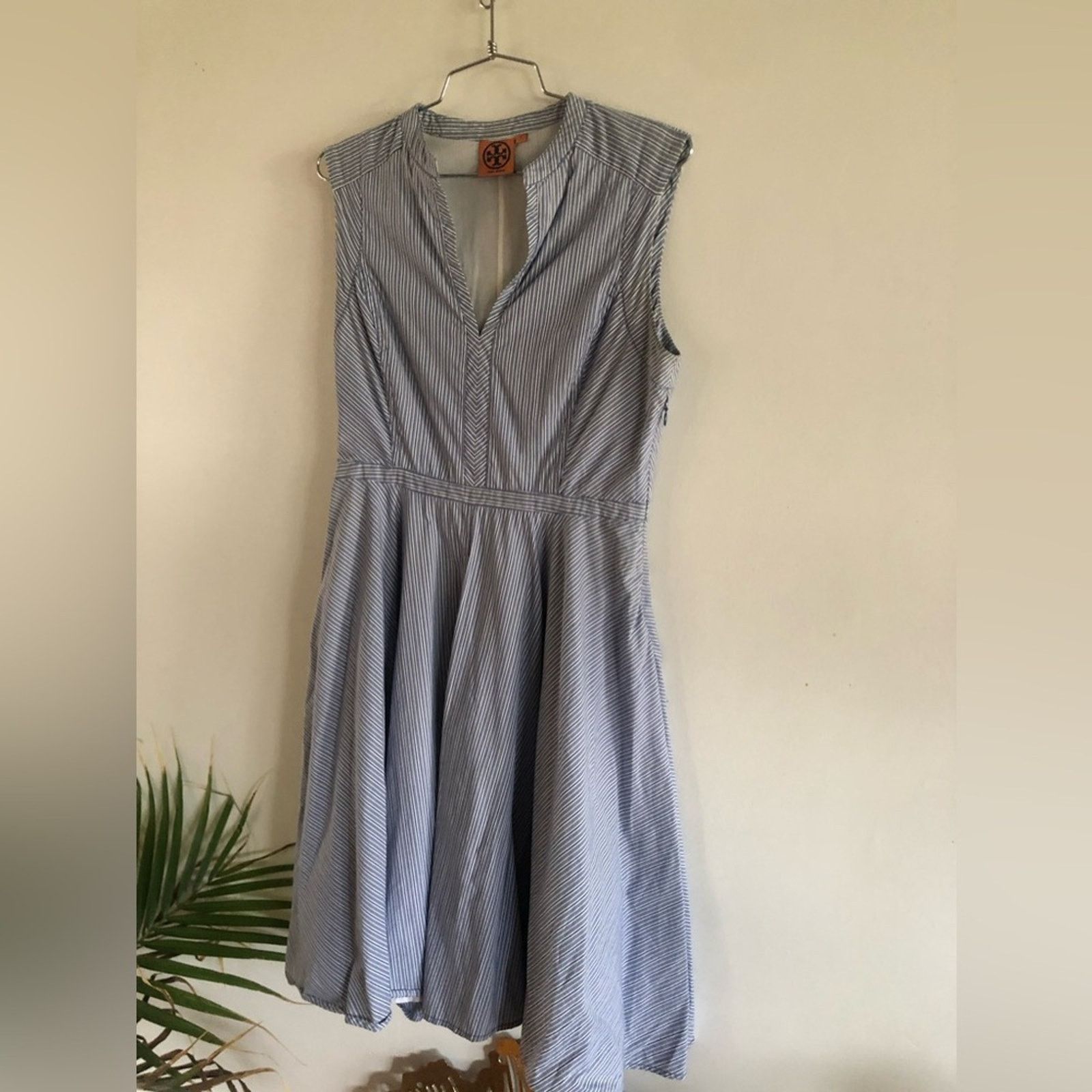 Tory Burch Tori Burch striped dress in blue and white. Size S / US 4 / IT 40 - 3 Thumbnail