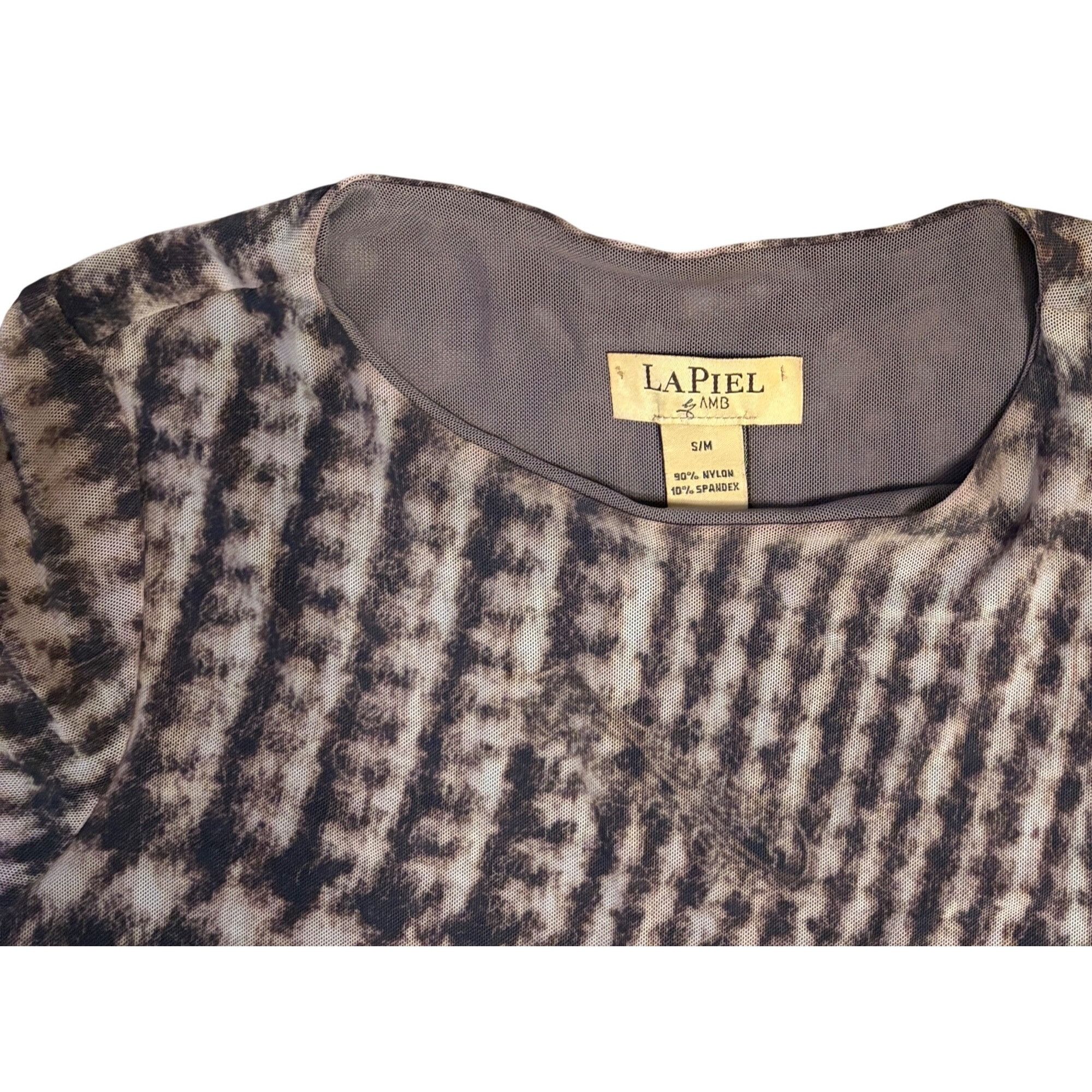 Other LaPiel By AMB Design S/M Florence Stretch Knit Top Houndstoo Size S / US 4 / IT 40 - 4 Thumbnail