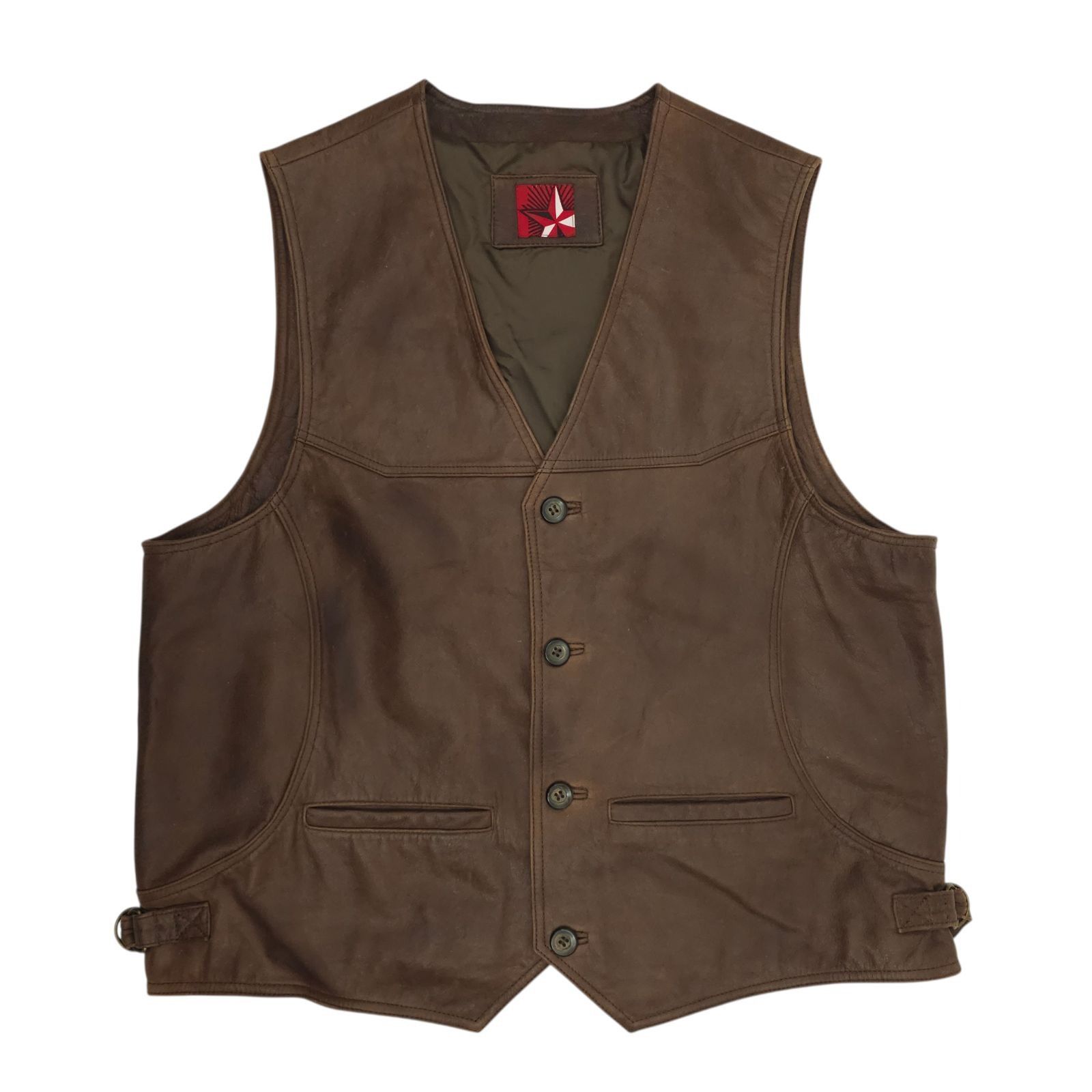 Marlboro Marlboro Miles Leather Vest Mens L Vintage Western Biker Size US L / EU 52-54 / 3 - 1 Thumbnail