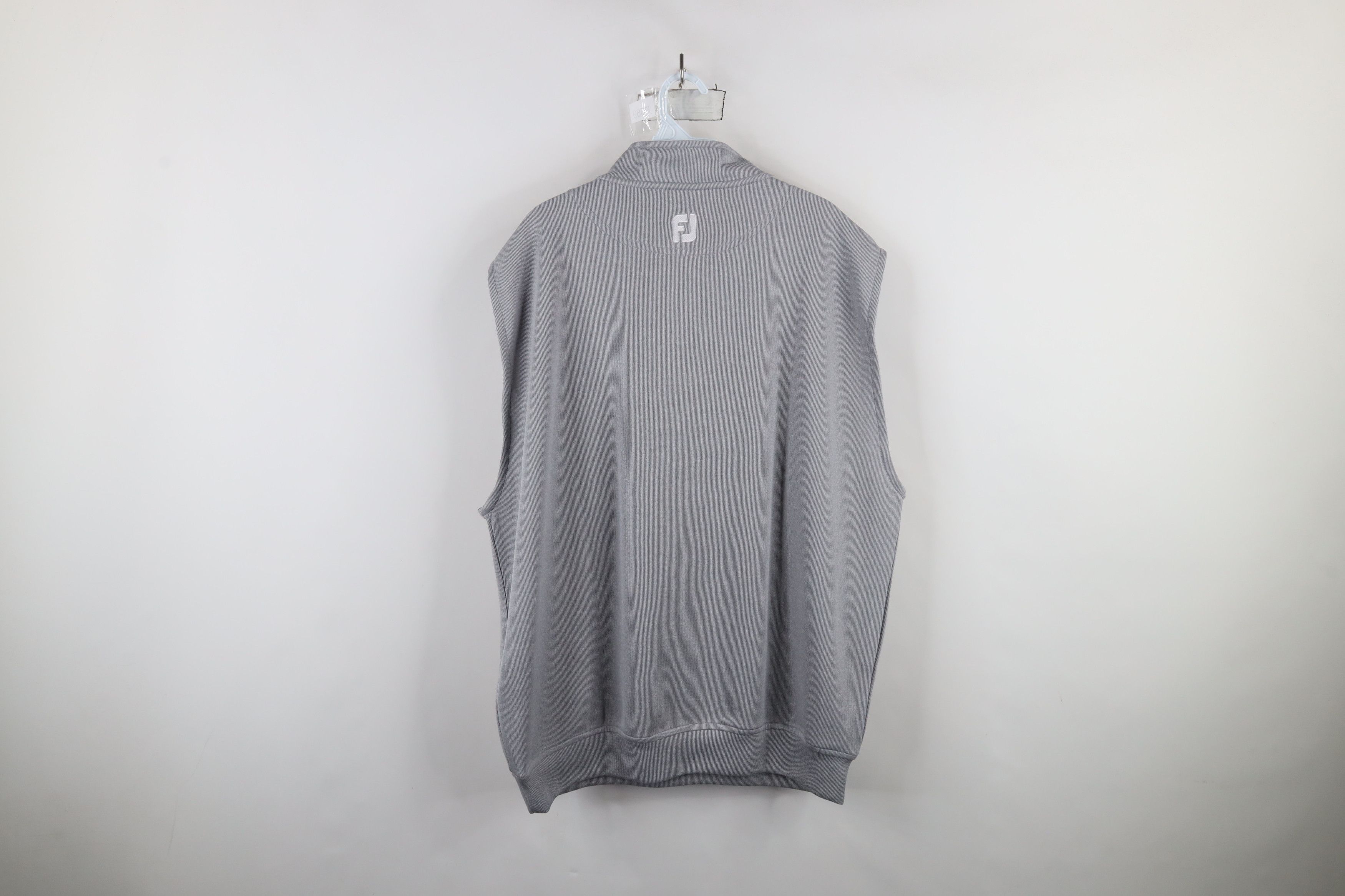 Footjoy × Vintage FootJoy Sleeveless Half Zip Pullover Golf Sweater Vest Gray Size US XL / EU 56 / 4 - 10 Thumbnail