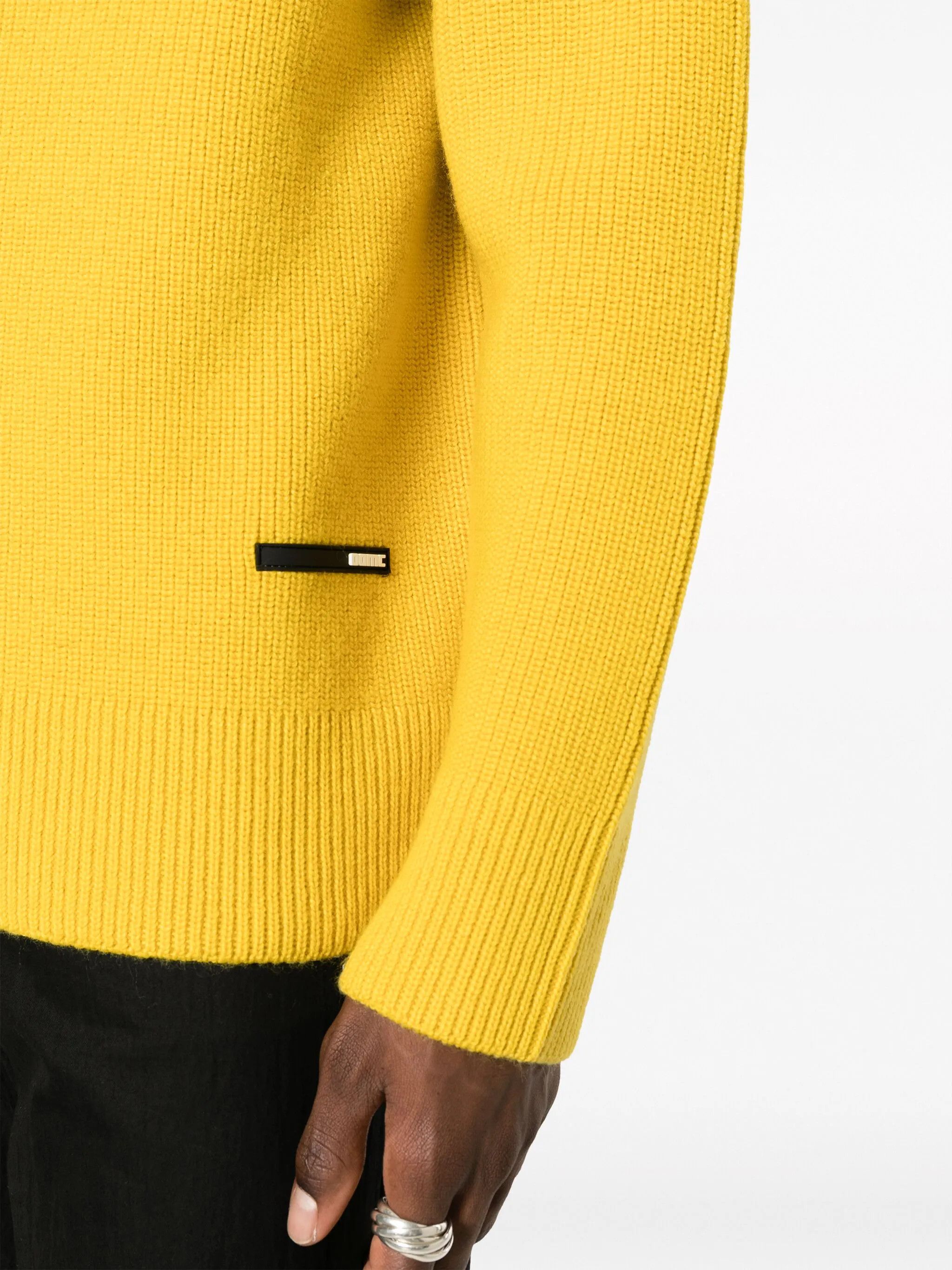 OAMC o1y0225 Logo Turtleneck Sweatshirt in Yellow Size US M / EU 48-50 / 2 - 2 Thumbnail
