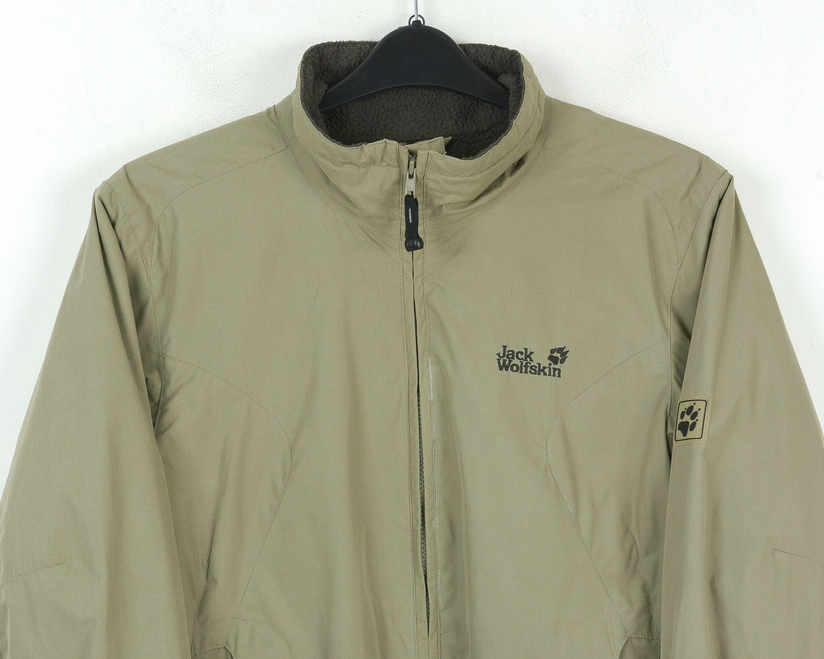 Jack Wolfskin Travel Women UK 14 16 Khaki Jacket Fleece Coat Hiking EU L Size L / US 10 / IT 46 - 2 Thumbnail