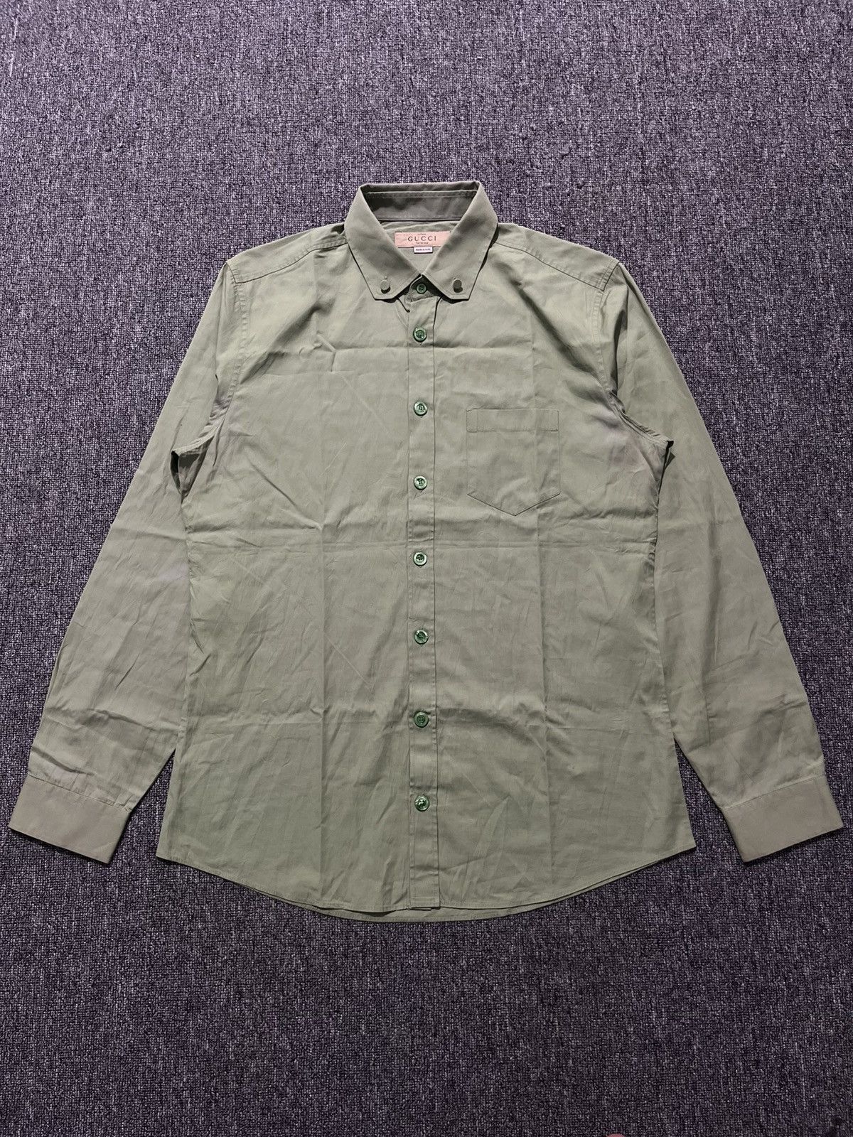 Gucci Rare! Gucci uniform shirt button Size US L / EU 52-54 / 3 - 1 Thumbnail