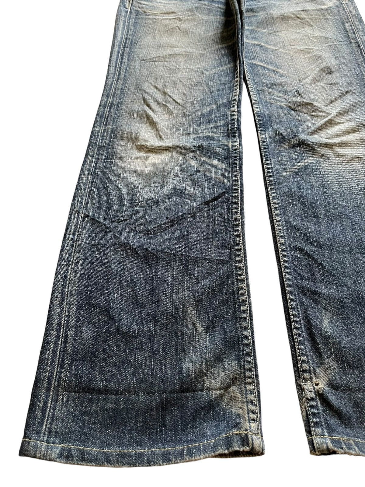 Levi's × Levi's Vintage Clothing Vintage 90s Levis Star Japan Mud Wash Distressed Loose Jeans Size 31" - 7 Thumbnail