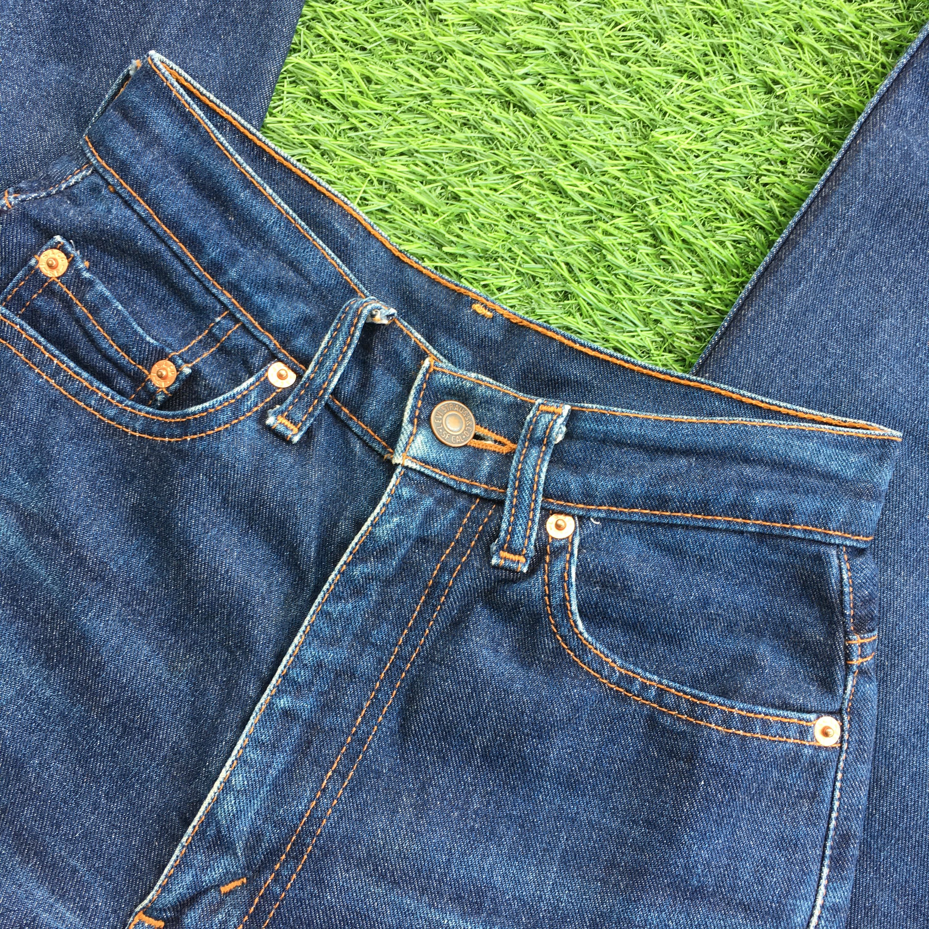 Jean Vintage 517 BootCut Jeans Faded Flare Denim W23 D-1193 Size 23" - 5 Thumbnail