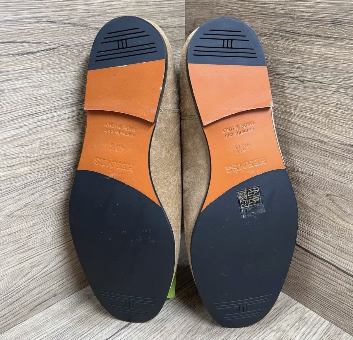 Hermes Hermès Gentleman Khaki Pig Nose Loafers J41 Size US 7.5 / EU 40-41 - 6 Thumbnail