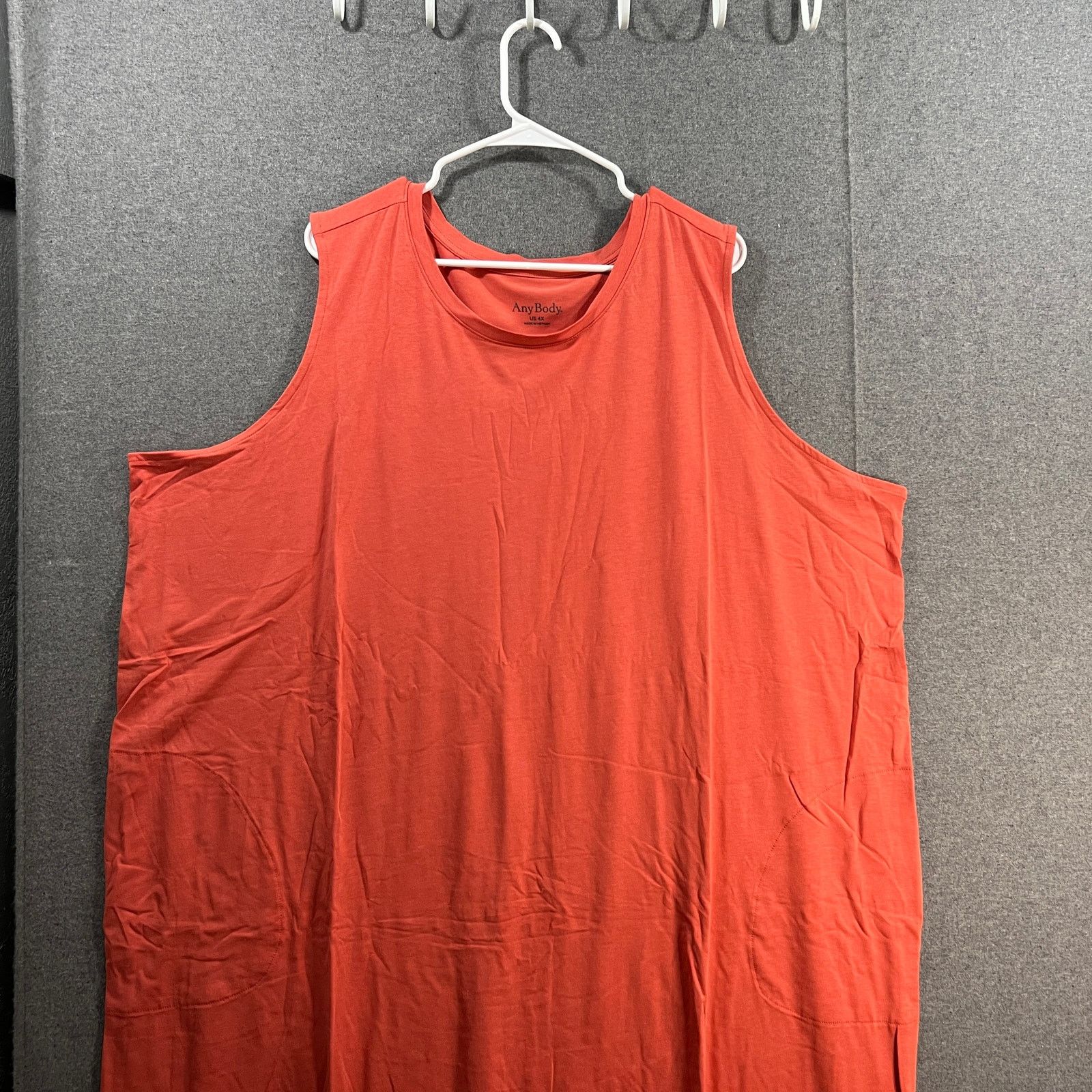 Other AnyBody Cozy Knit Jersey Tank Dress Burnt Sienna Size 4X Size 4XL / US 24-26 - 4 Thumbnail