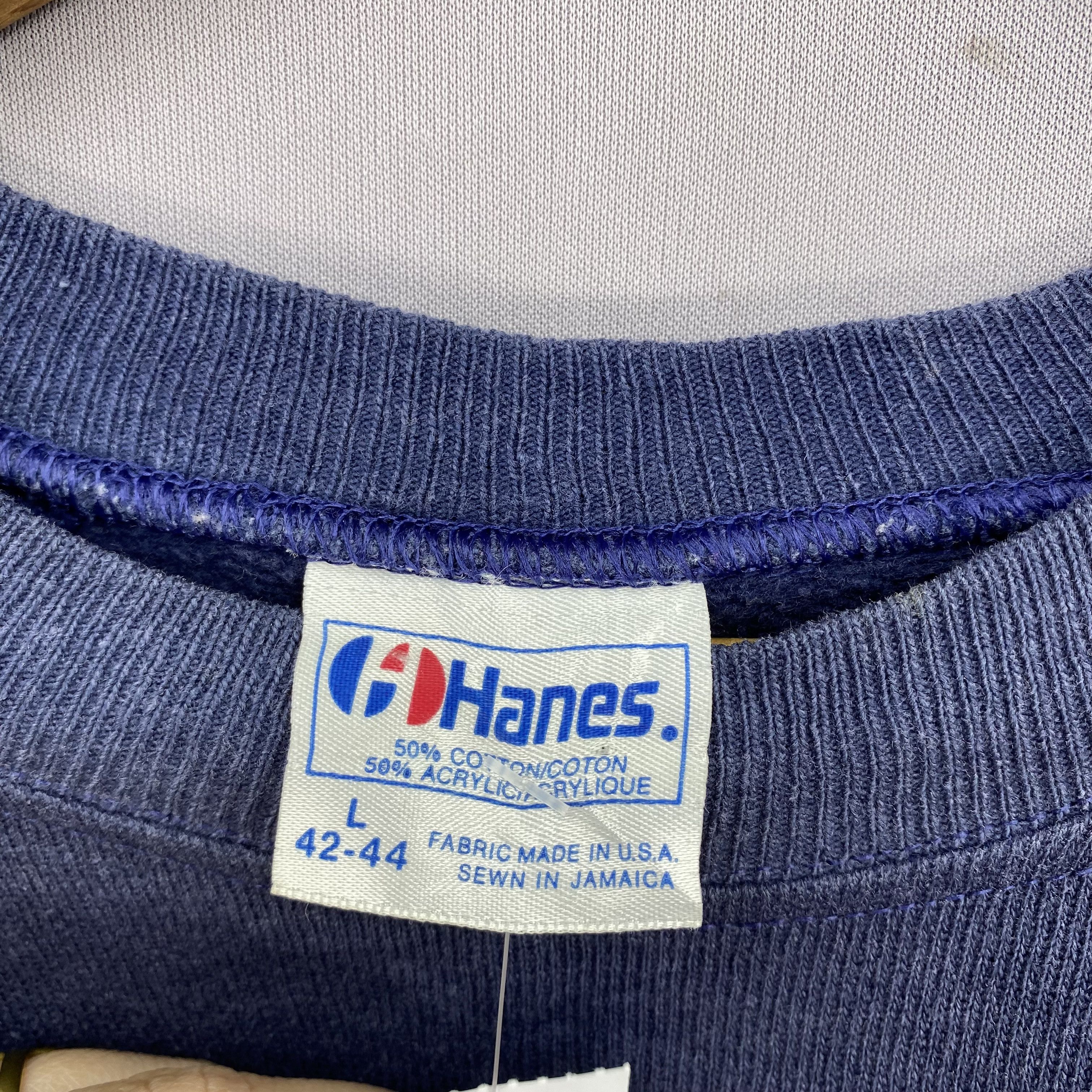 Vintage Vintage 80s Hanes Novelty Sweater Graphic Pullover Jumper Size US L / EU 52-54 / 3 - 4 Thumbnail