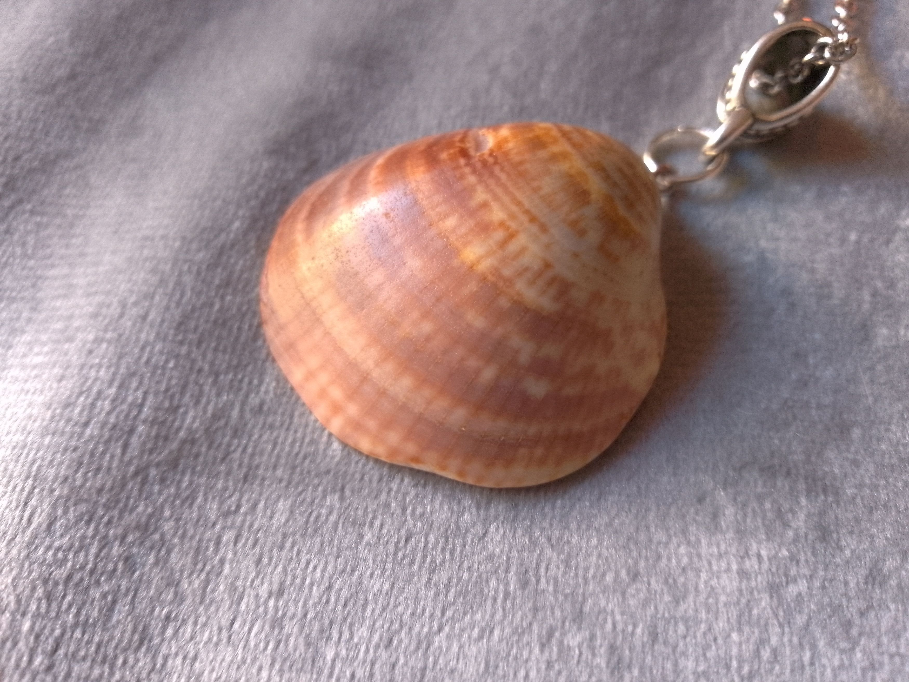 Handmade Necklace. Pendant pearl sea shell.Earrings. Stainless steel Size ONE SIZE - 3 Thumbnail
