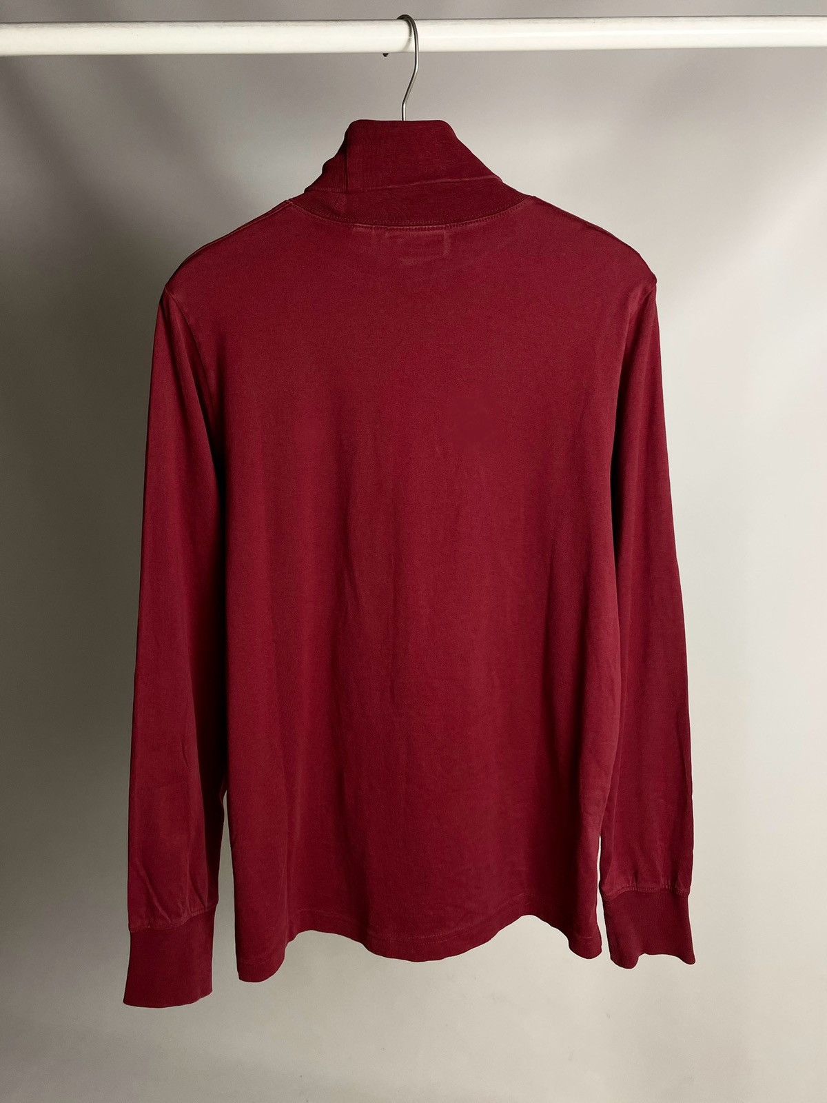 Golf le Fleur × Lacoste × Vintage 🐊VINTAGE🐊 Lacoste chemise Red high Neck Golf longsleeve tee Size US L / EU 52-54 / 3 - 8 Thumbnail