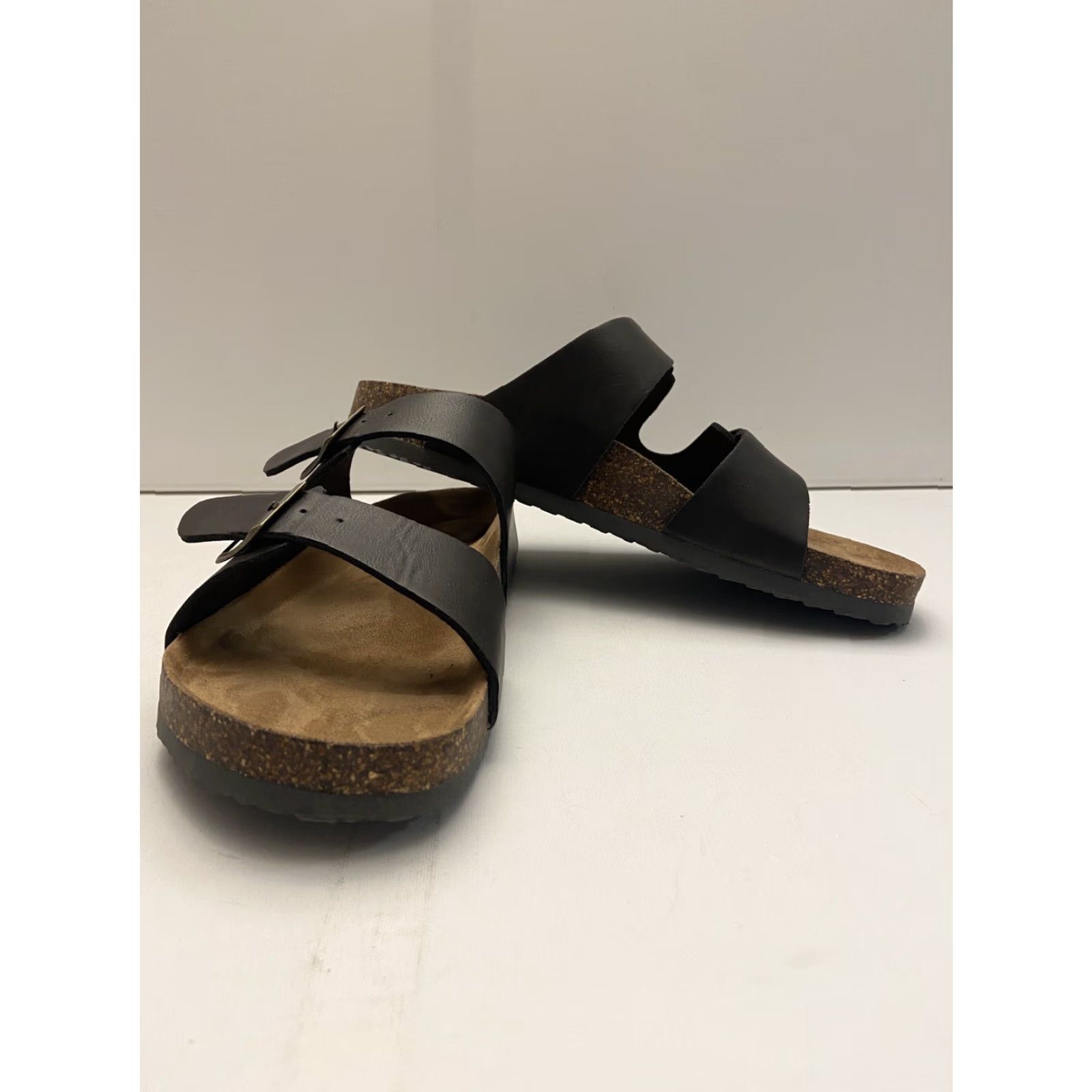 George George Men’s 12 Brown Leather Double Buckle Size ONE SIZE - 3 Thumbnail