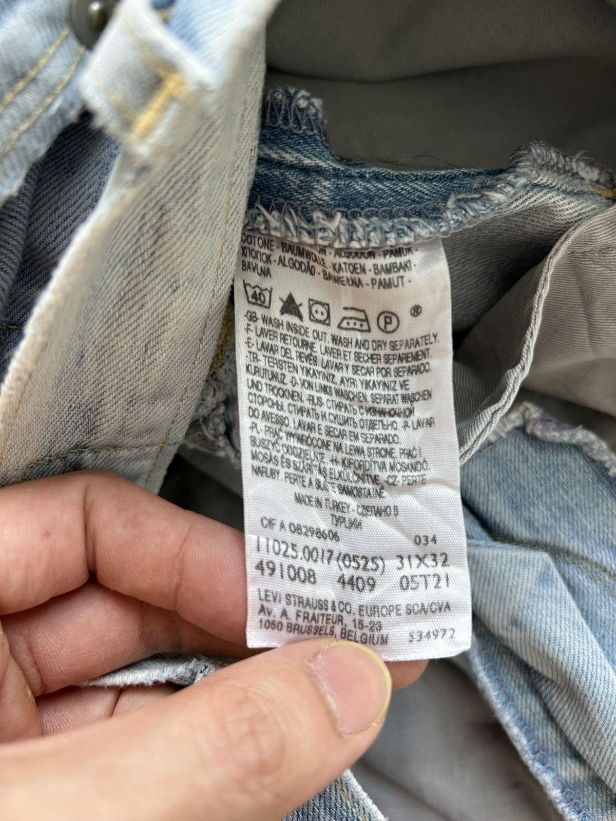 Levi's Levis Engineered Jeans Buckleback Tag W31 Actual 33x32 Size US 31 - 8 Thumbnail