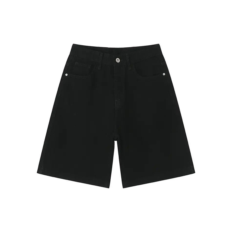 Japanese Brand Casual straight black denim shorts Size US 32 / EU 48 - 5 Thumbnail