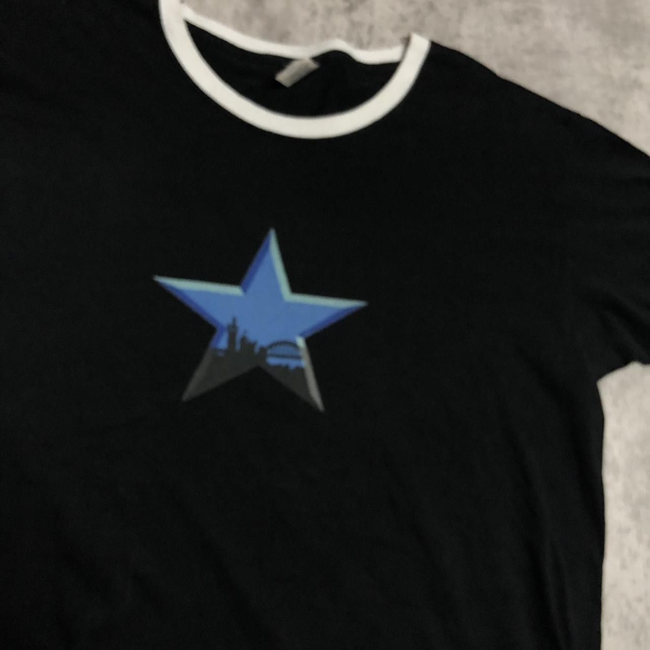 Fruit Of The Loom 2000s black and white Fruit of the Loom star ringer tee Size US L / EU 52-54 / 3 - 2 Thumbnail