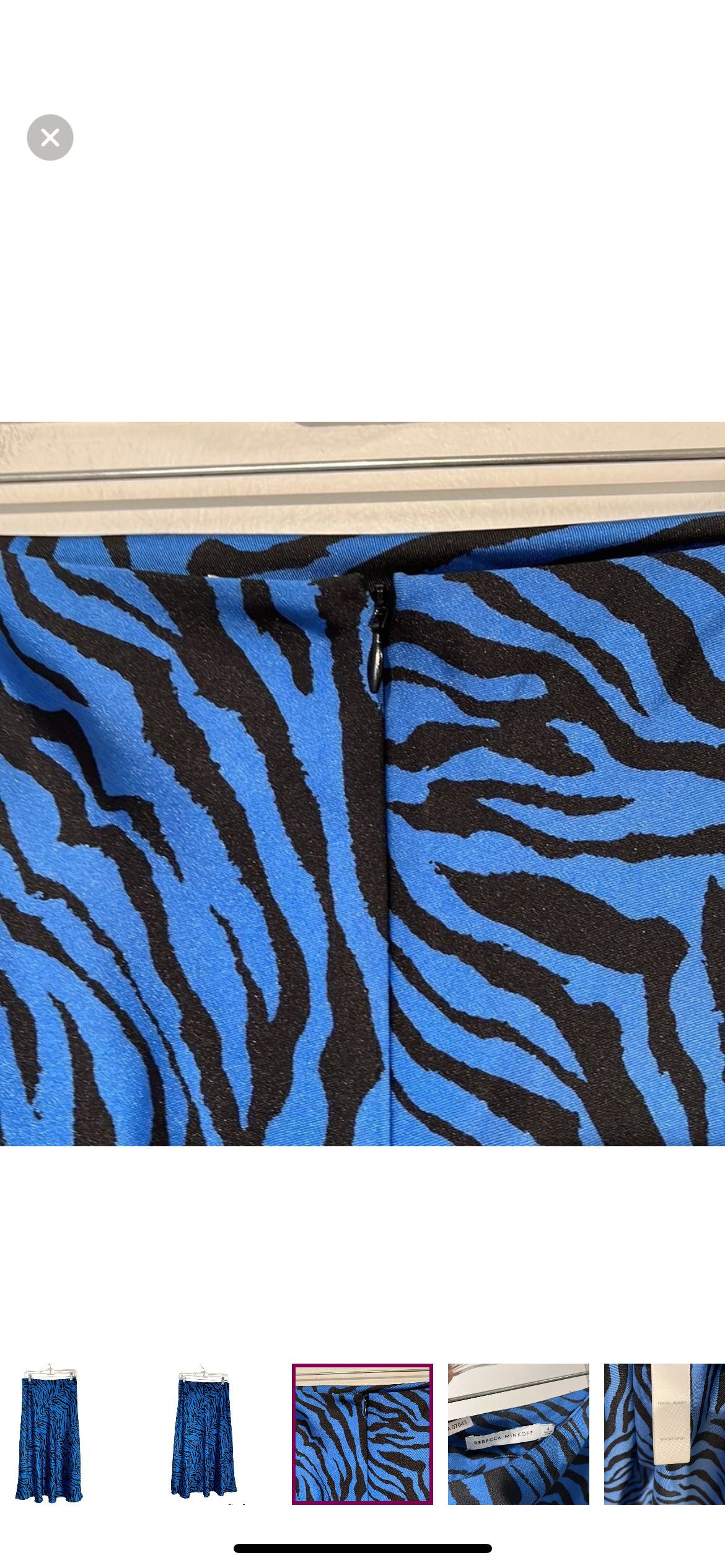Rebecca Minkoff Davis zebra print midi skirt Size 27" / US 4 / IT 40 - 3 Thumbnail