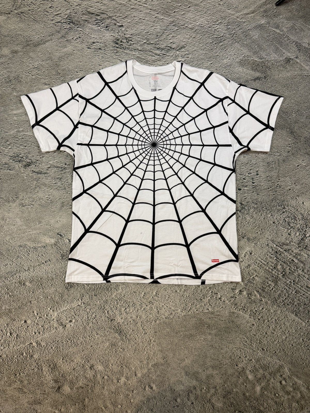 Supreme Supreme Hanes Spider-Man T-shirt Web white Marvel Size US XL / EU 56 / 4 - 1 Thumbnail