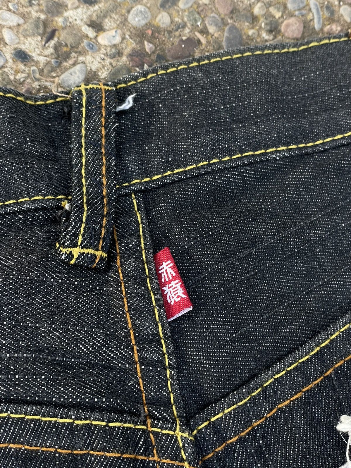 Evisu × Japanese Brand × RMC Jeans Red Monkey Company Distressed Raw Selvedge Denim Size US 36 / EU 52 - 4 Thumbnail