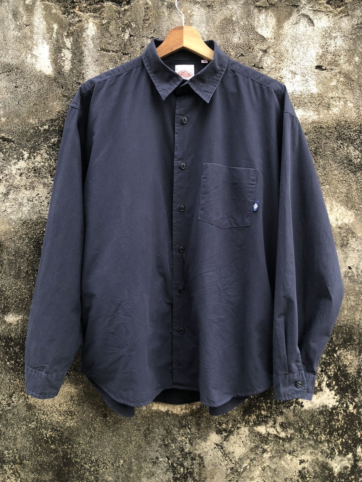 Danton Danton Button Shirts Dark Blue Size US L / EU 52-54 / 3 - 1 Thumbnail