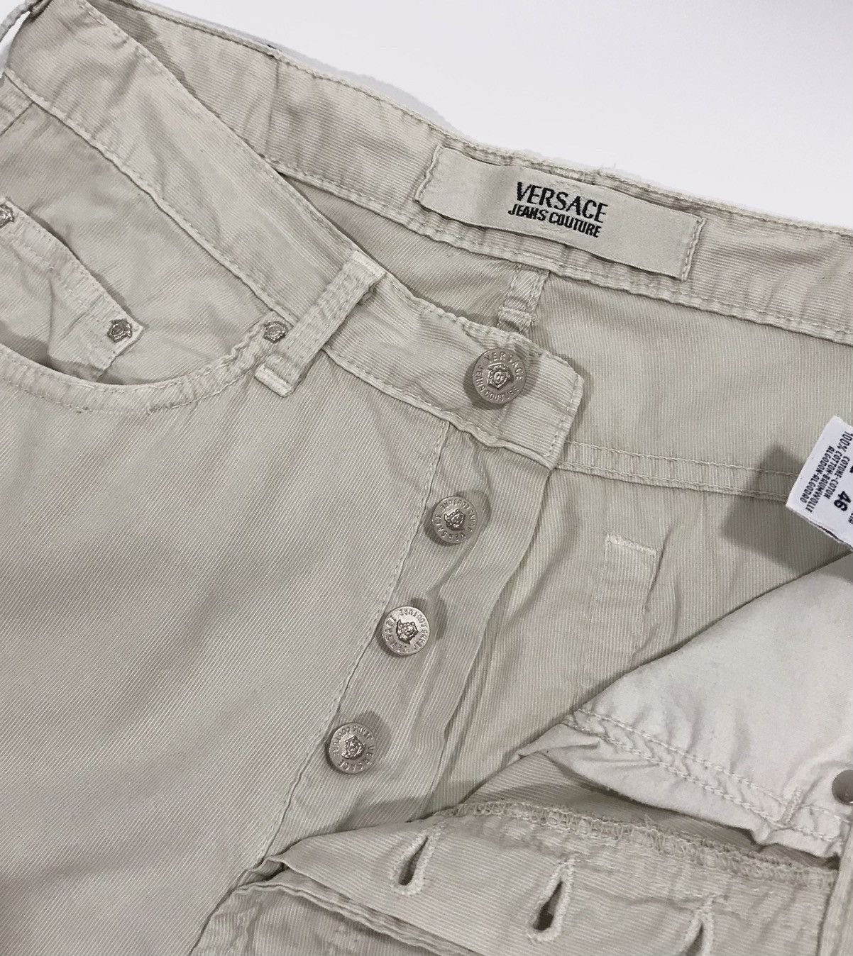 Versace Jeans Couture Vintage Versace Jeans Couture Velvet Pants Men's 32 Beige Size US 32 / EU 48 - 9 Thumbnail