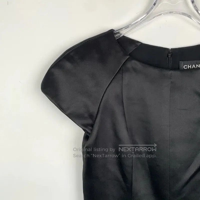 Chanel Chanel Black Silk Dress in XS Size . Size XS / US 0-2 / IT 36-38 - 3 Thumbnail